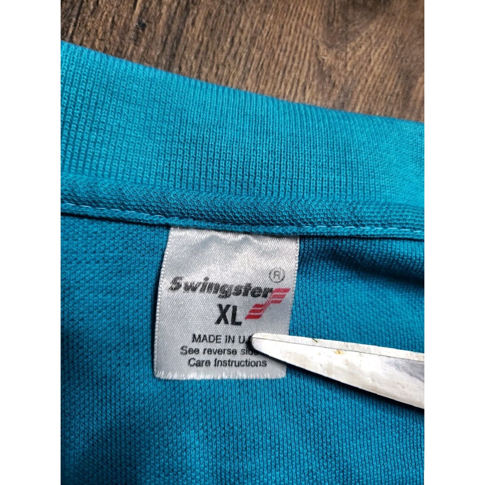 Vintage VINTAGE Swingster Motorcycle Polo Shirt XL Long Sleeve Blue Heritage Museum Westerville Ohio Mens Size US XL / EU 56 / 4 - 7 Thumbnail