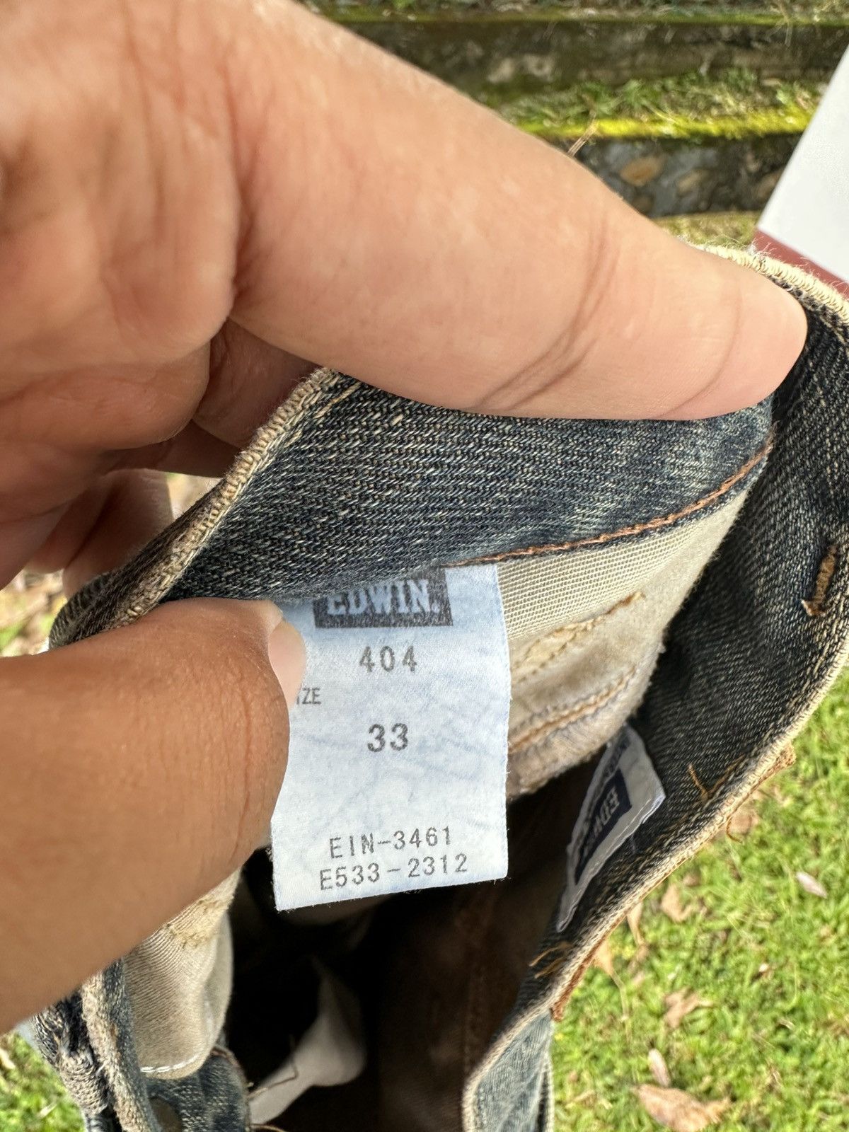 Edwin 👹Vintage Edwin 404 Washed Baggy Jeans Made In Japan Size US 35 - 10 Thumbnail