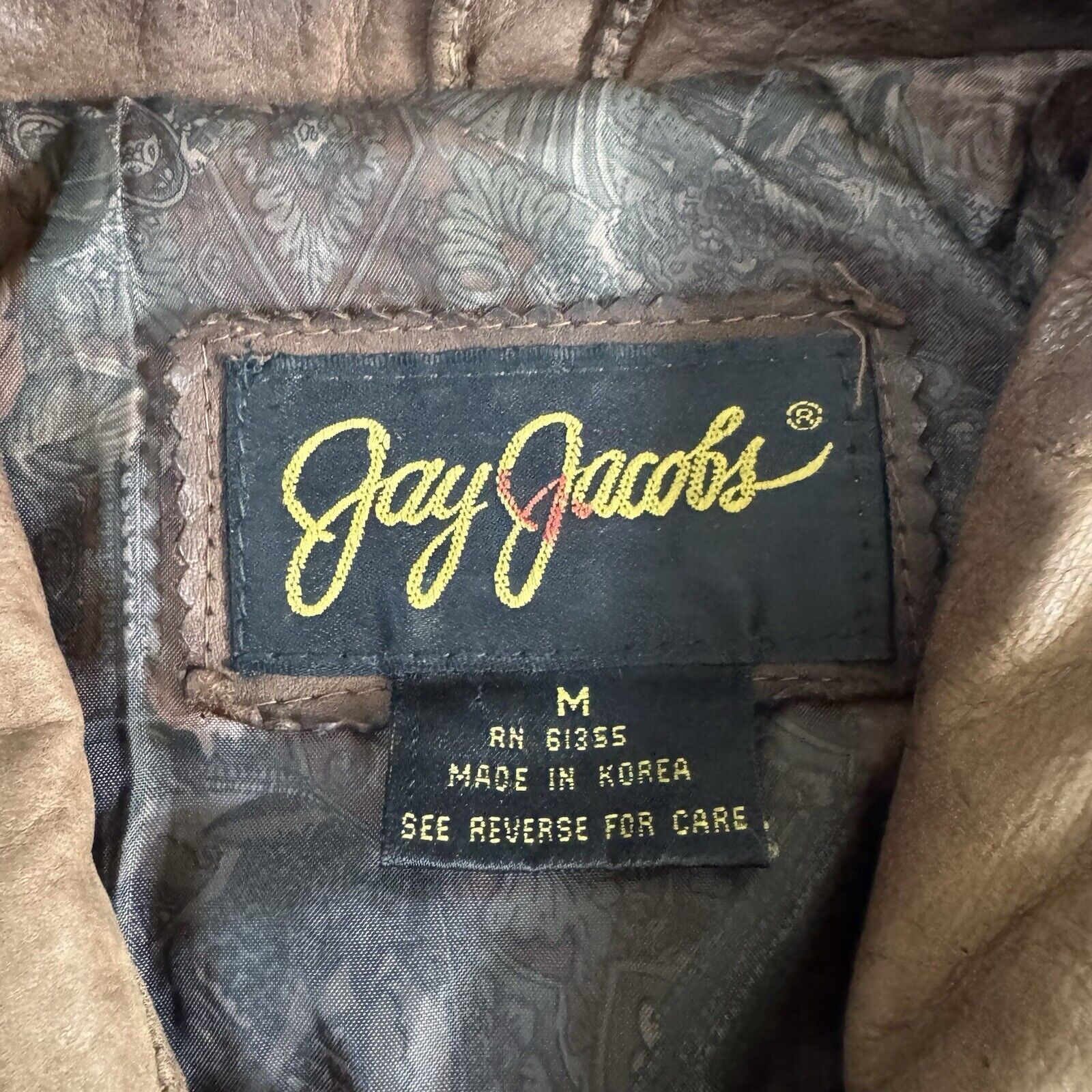 Other Vintage Jay Jacobs Nylon Leather Jacket Size Medium Genuine Size M / US 6-8 / IT 42-44 - 8 Thumbnail