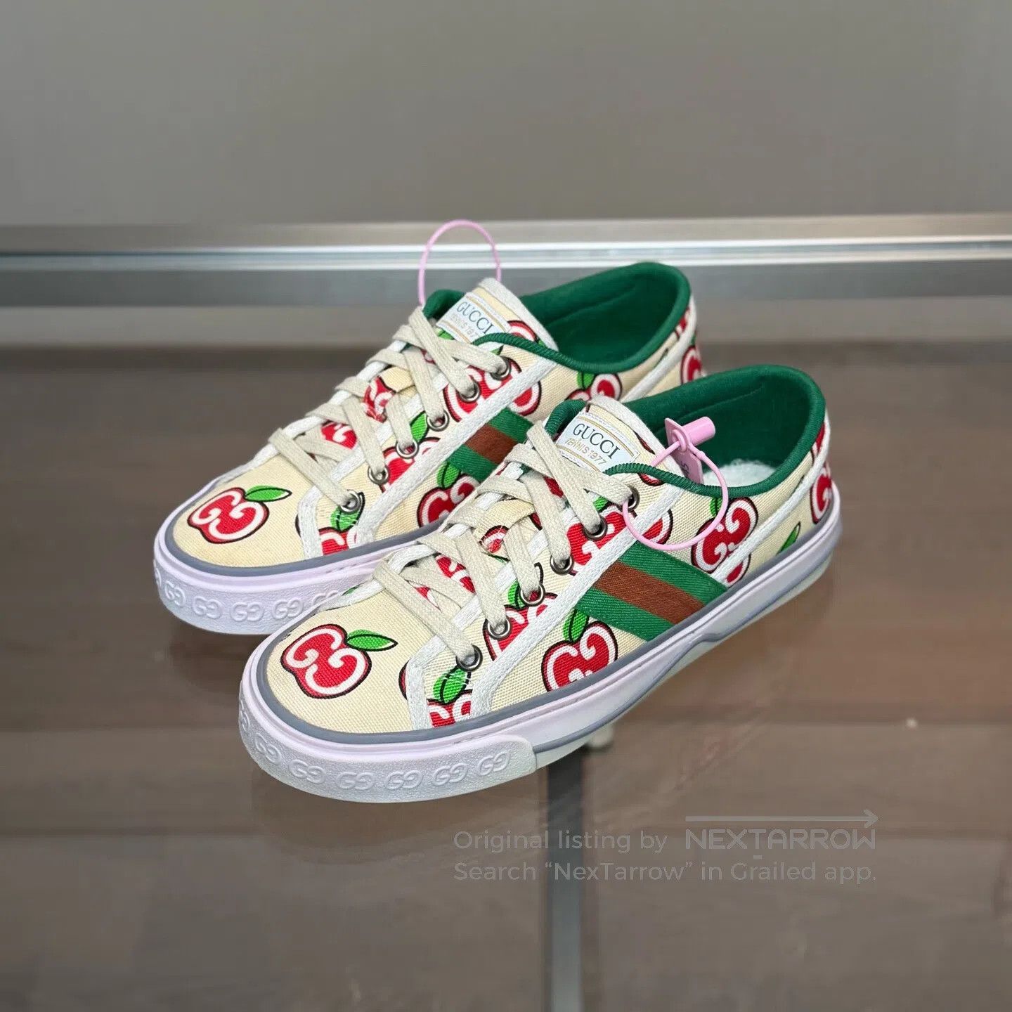 Gucci Guicci 1977 Apple Double G Logo Board Shoes Size US 6.5 / IT 36.5 - 1 Thumbnail
