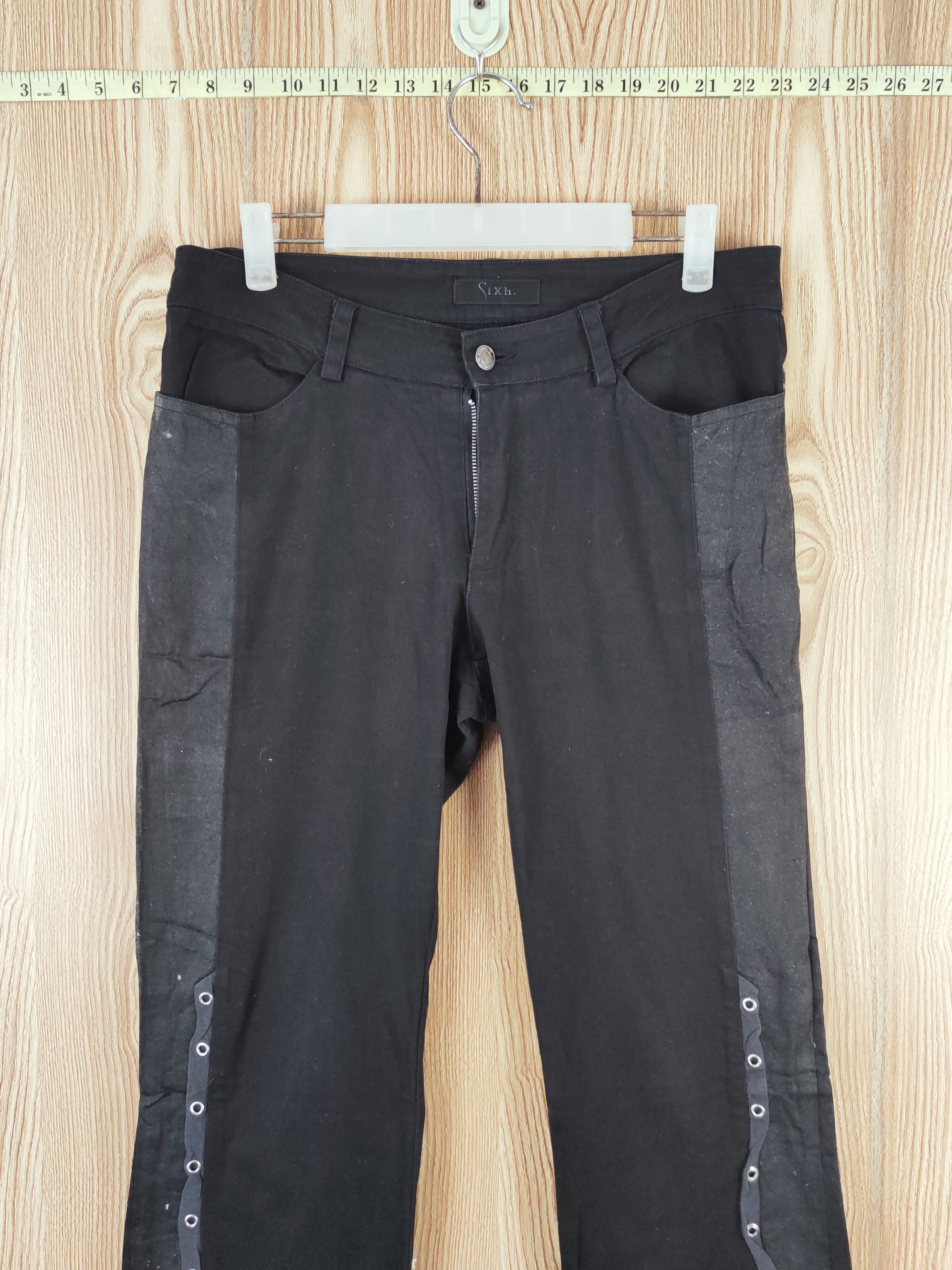 If Six Was Nine DL Sixh Black punk Multipocket Casual Pants #W076 Size 30" / US 8 / IT 44 - 2 Thumbnail