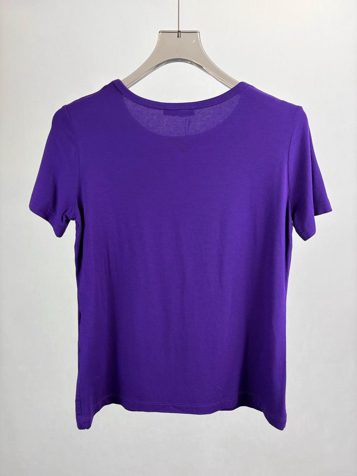 Versace VERSACE Purple Short Sleeve T-Shirt K1 Size M / US 6-8 / IT 42-44 - 2 Thumbnail