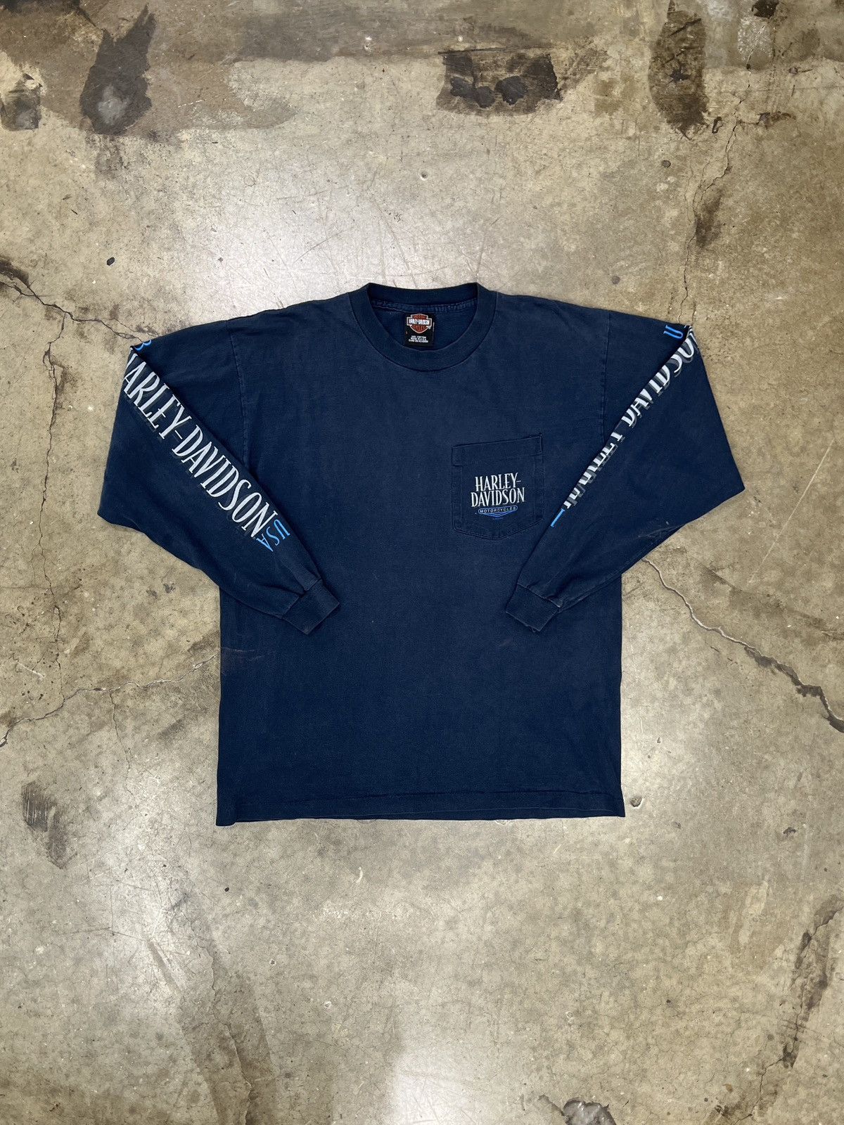 Harley Davidson Vintage 2002 Harley Davidson Spirit Pittsburgh Tee Large Size US L / EU 52-54 / 3 - 5 Thumbnail