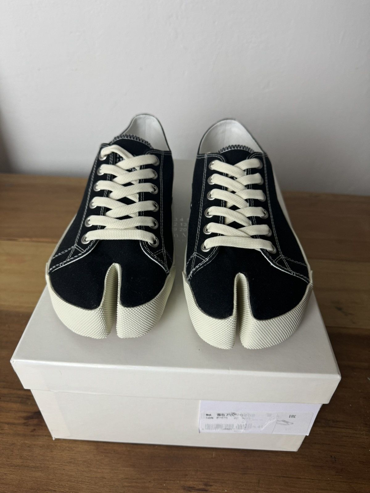 Maison Margiela Tabi Sneakers - Black / White 41 - Footwear Maison Margiela Tabi Sneakers - Black / White 41 - Footwear