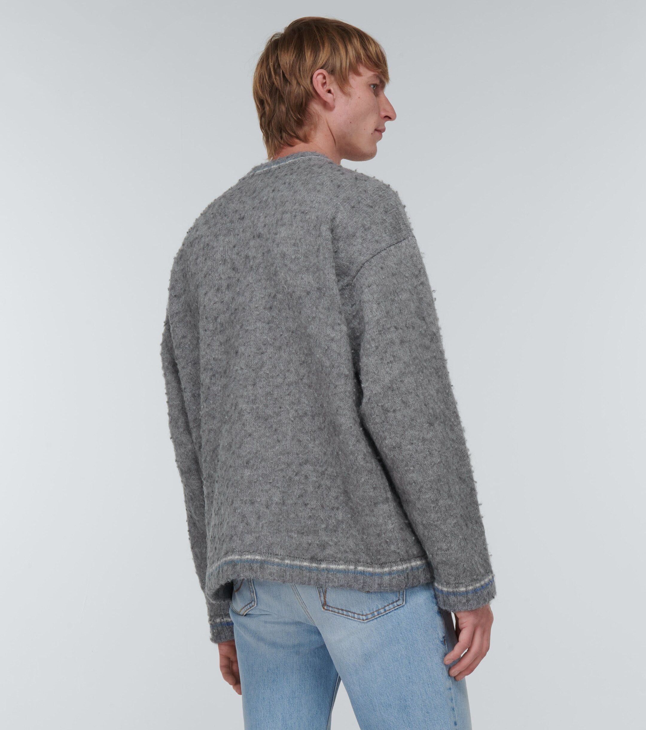 ERL o1y0125 V-Neck Sweater in Grey Size US L / EU 52-54 / 3 - 3 Thumbnail