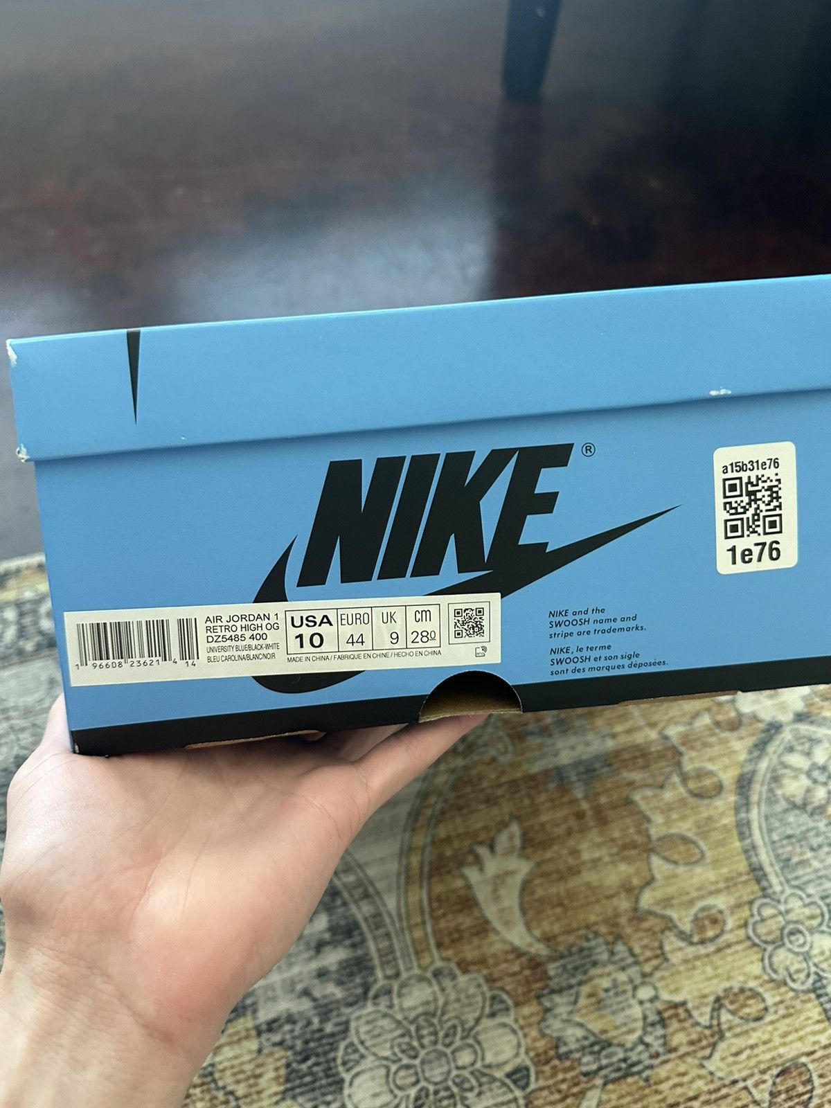Jordan Brand × Nike Unc Toe Jordan 1 High Size US 10 / EU 43 - 9 Thumbnail