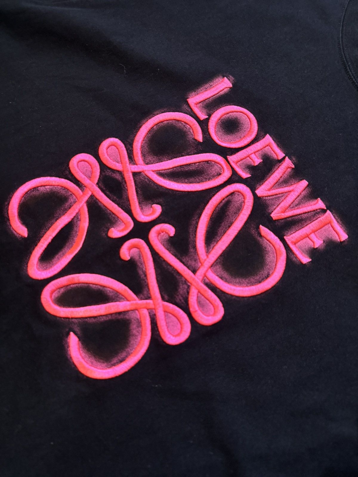 Loewe Loewe Neon Anagram Embroidery tshirt Size US L / EU 52-54 / 3 - 2 Thumbnail