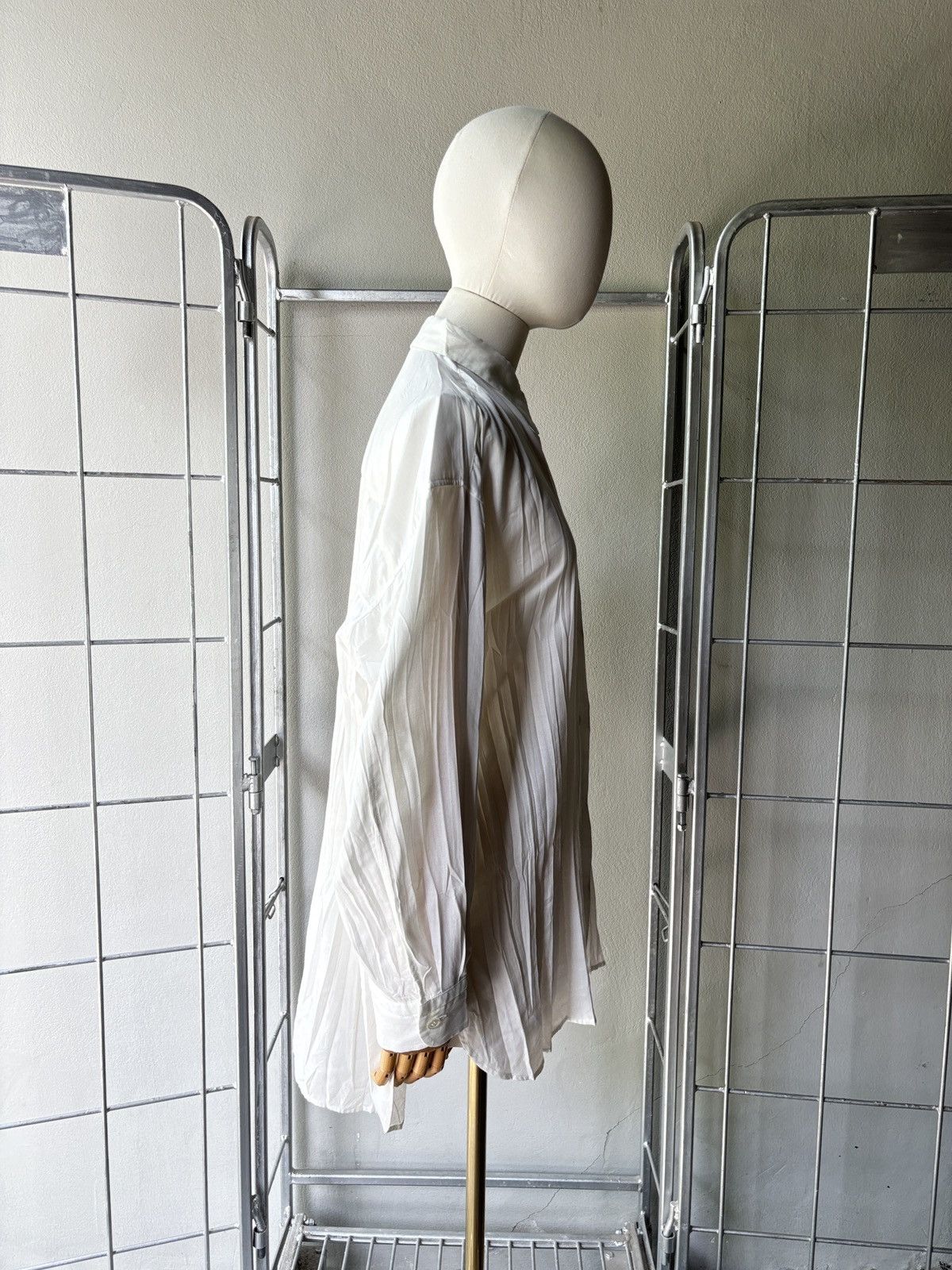 Issey Miyake Issey Miyake pleated white shirt Size M / US 6-8 / IT 42-44 - 5 Thumbnail