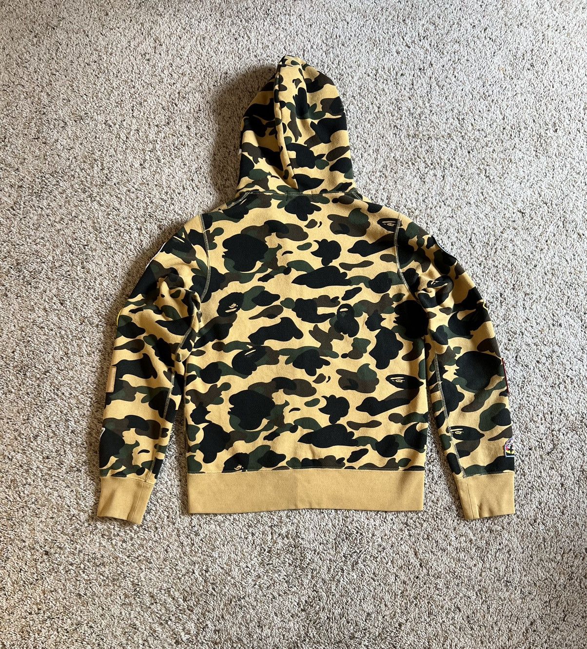 Bape 1st Camo Patched Shark Full Zip Hoodie Size US M / EU 48-50 / 2 - 2 Thumbnail
