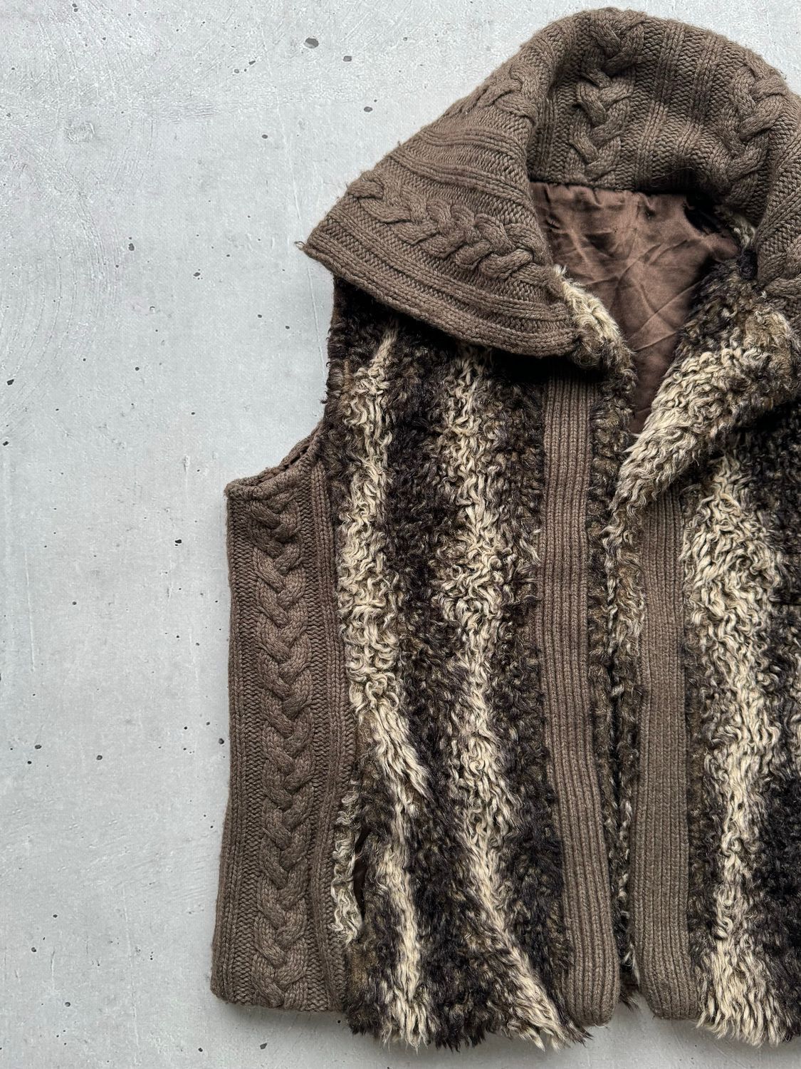 Japanese Brand Vintage Knit Fur Vest Size M / US 6-8 / IT 42-44 - 2 Thumbnail