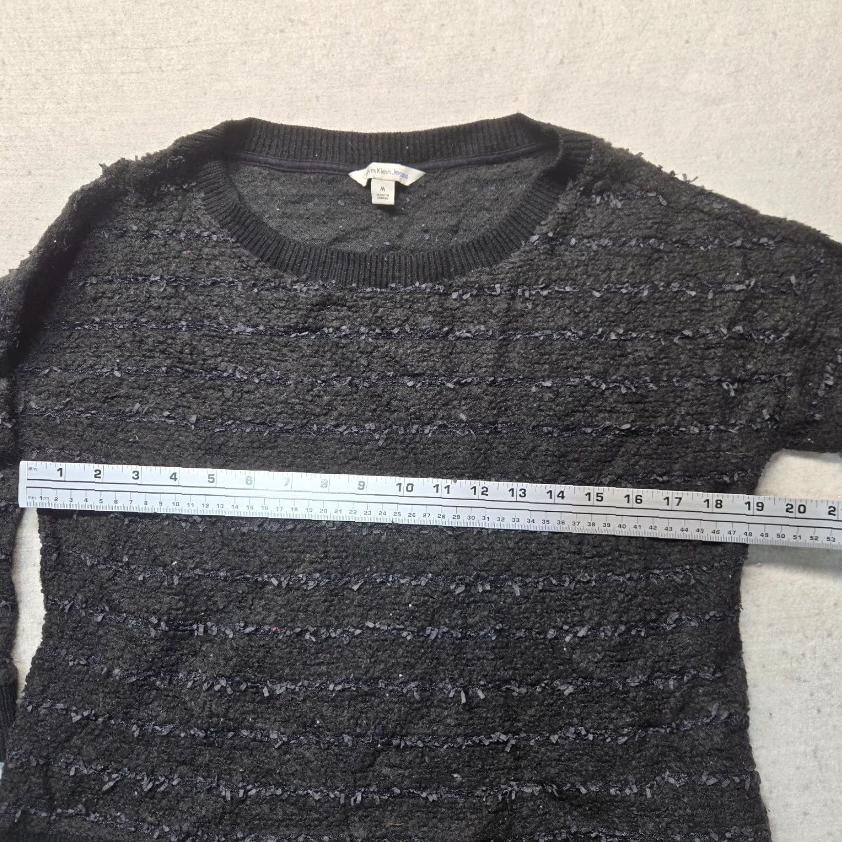 Calvin Klein Calvin Klein Jeans Black Crew Neck Long Sleeve Knit Sweater Adult Women's Medium Size M / US 6-8 / IT 42-44 - 2 Thumbnail