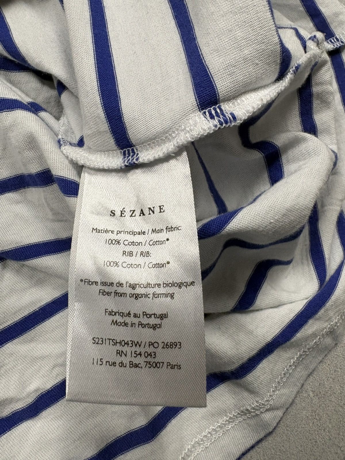 Sezane Sezane Colette Marinière Coeur Striped Heart Embroidery Tee Size M / US 6-8 / IT 42-44 - 10 Thumbnail