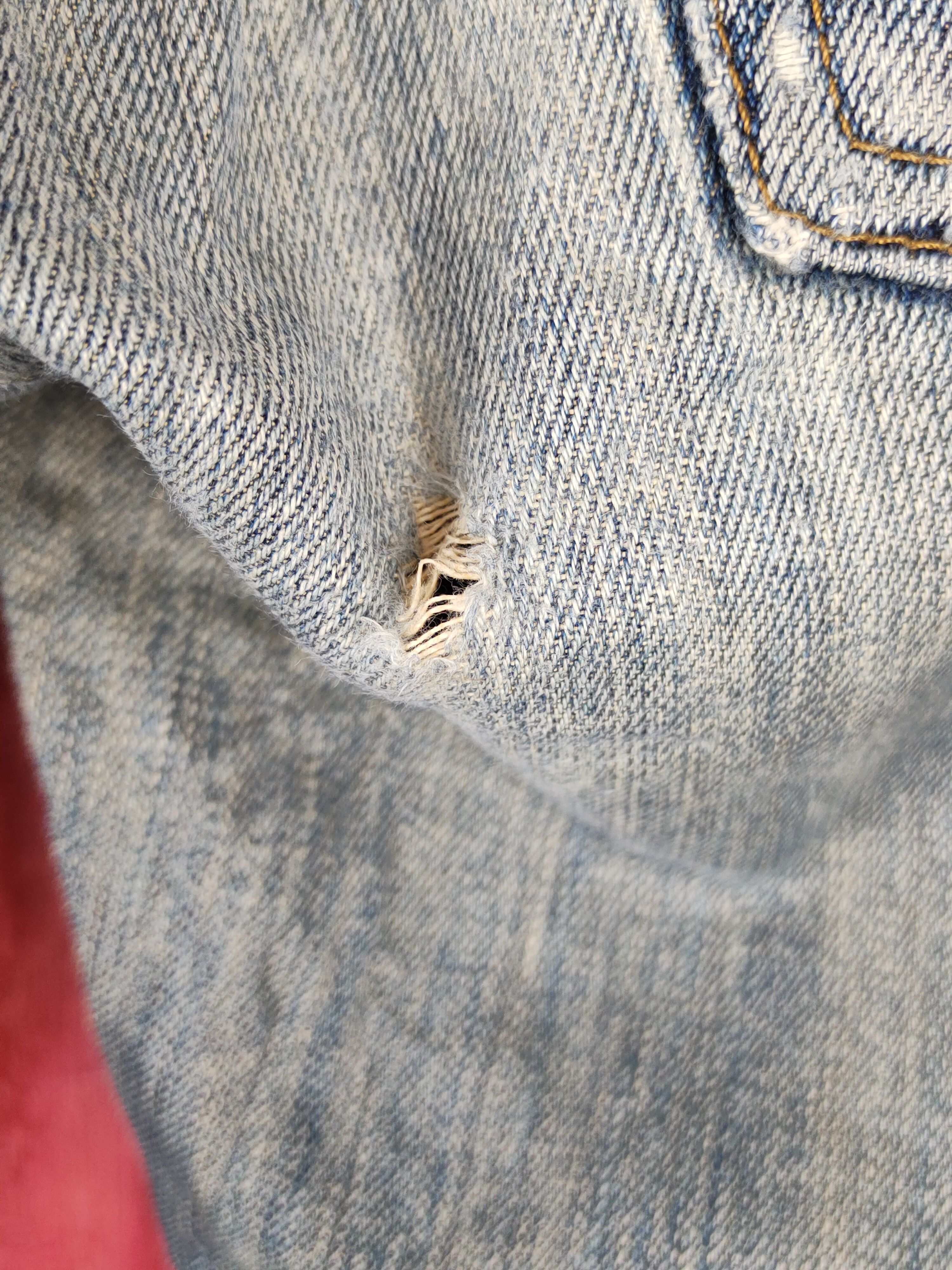 Edwin Edwin Dark Blue Faded Distressed Ripped Jeans #S1640 Size US 28 / EU 44 - 10 Thumbnail