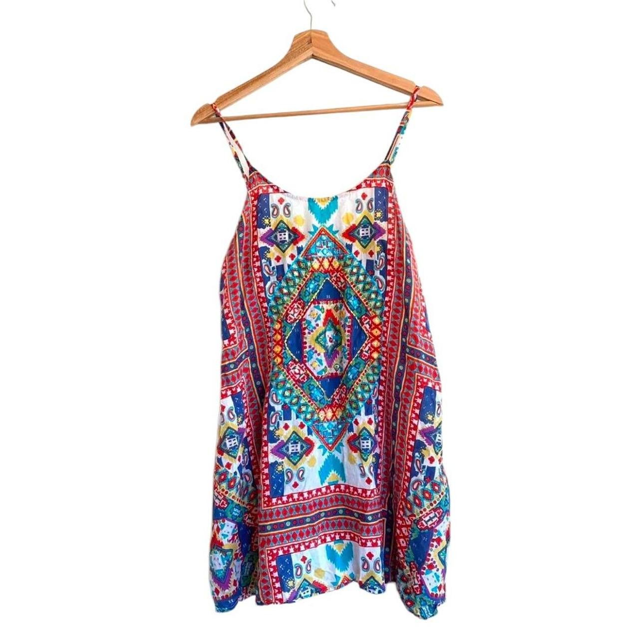 Vintage LAJE MINI DRESS SUMMER BOHEMIAN SIZE MEDIUM Size M / US 6-8 / IT 42-44 - 1 Thumbnail