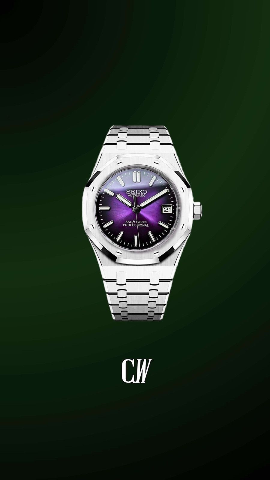 Custom Seikoak mod ‘royal-seikoak’ automatic watch | Grailed
