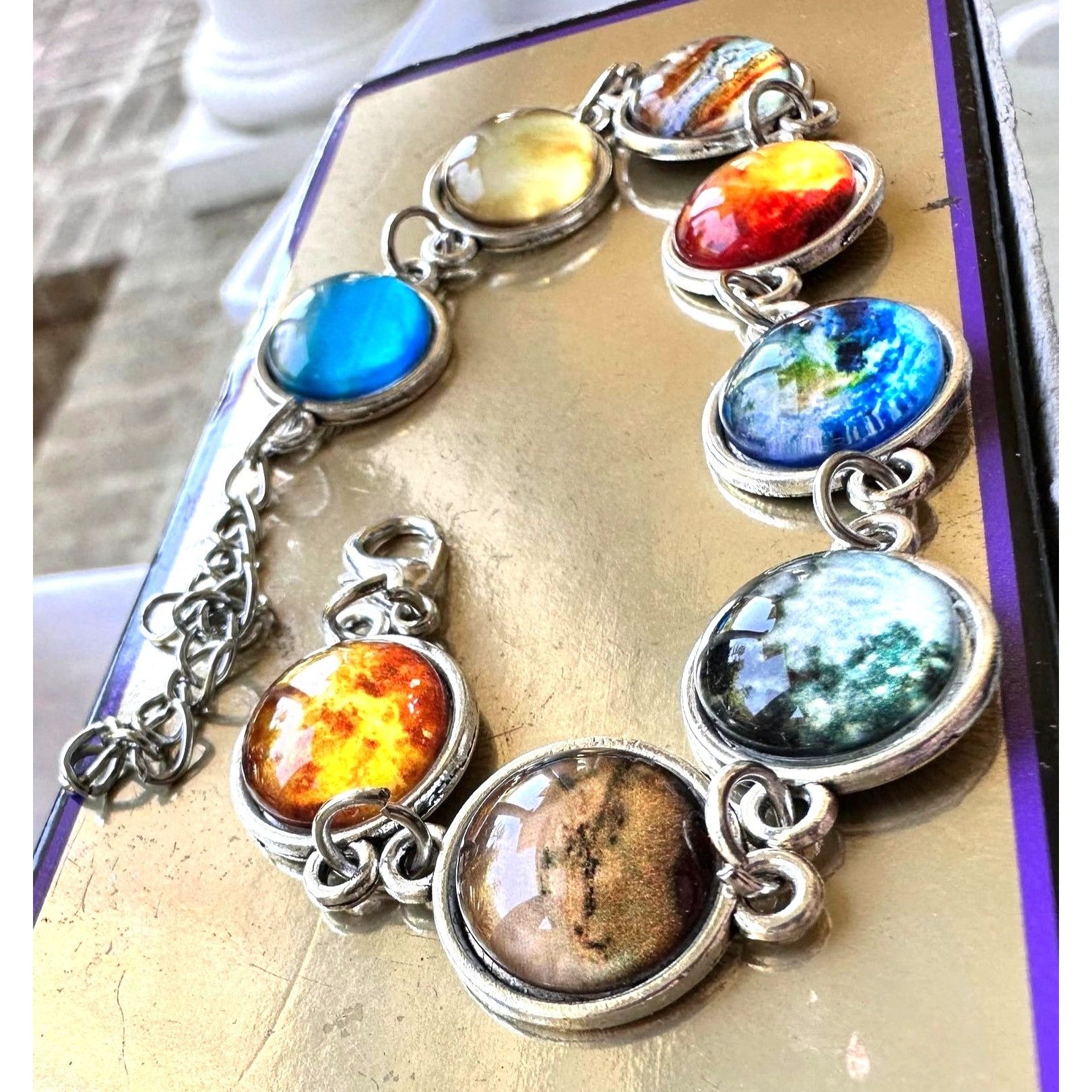 Handmade Solar System Bracelet New Planets Earth Universe Lobster Hoo Size ONE SIZE - 9 Thumbnail