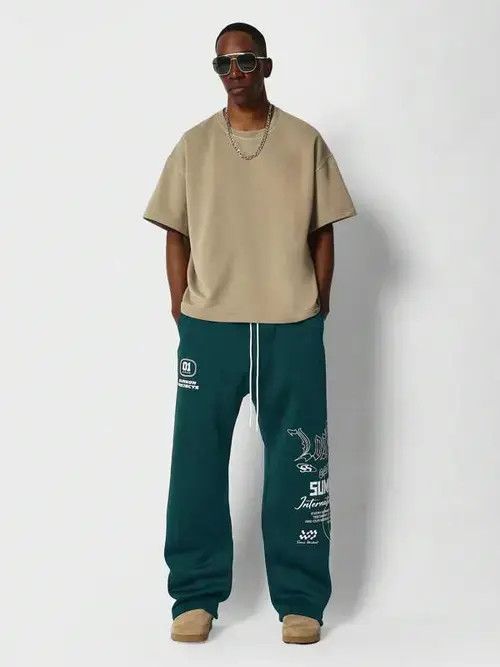 Jean Oversized straight Y2K Sweatpants Size US 32 / EU 48 - 8 Thumbnail