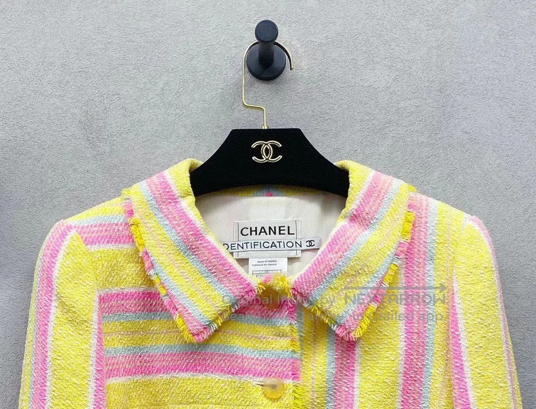 Chanel Chanel Yellow Striped Jacket. Size US S / EU 44-46 / 1 - 4 Thumbnail