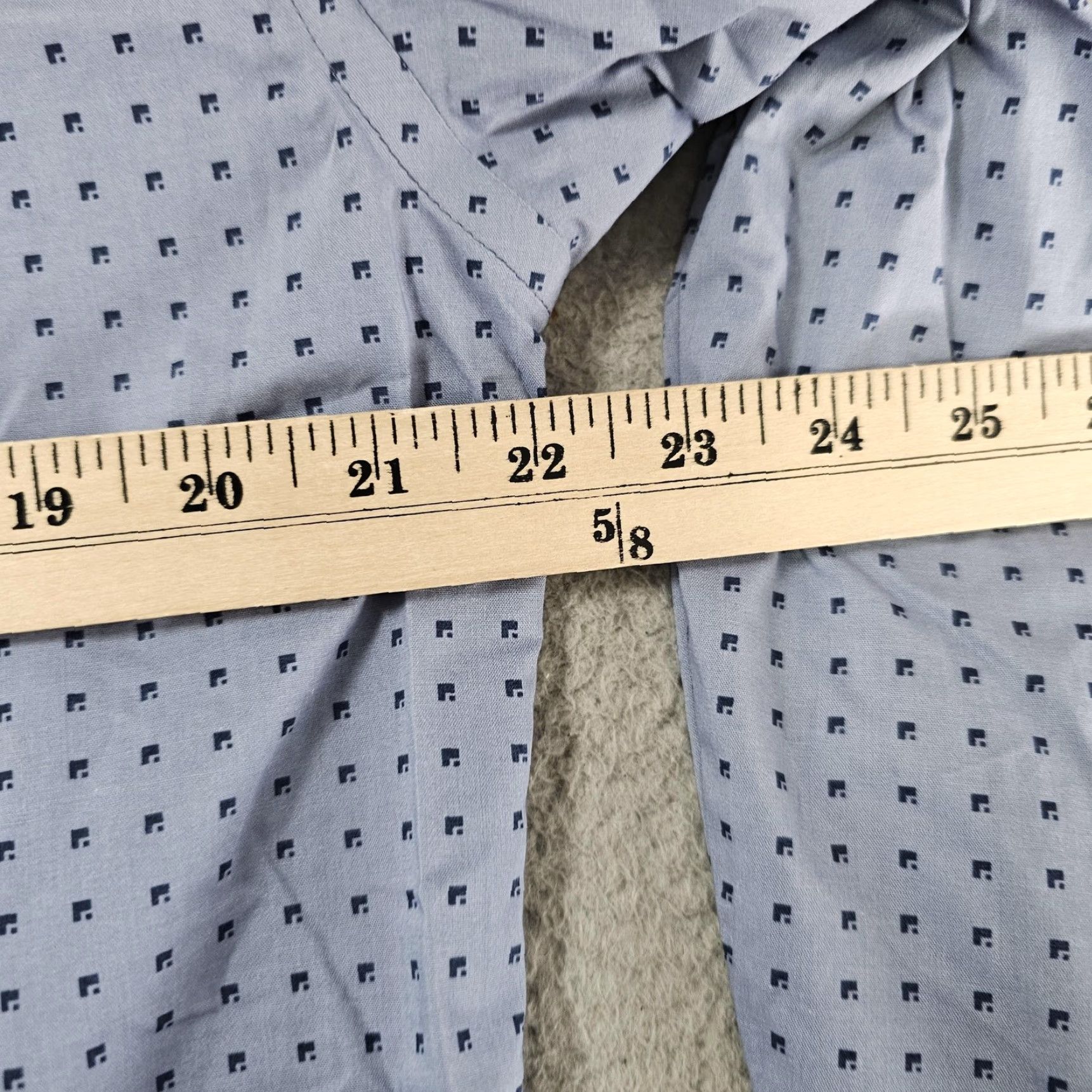 Stafford Stafford Shirt Mens 16 34-35 Blue Geometric Travel Performance Regular Fit Dress Shirt Size US L / EU 52-54 / 3 - 6 Thumbnail