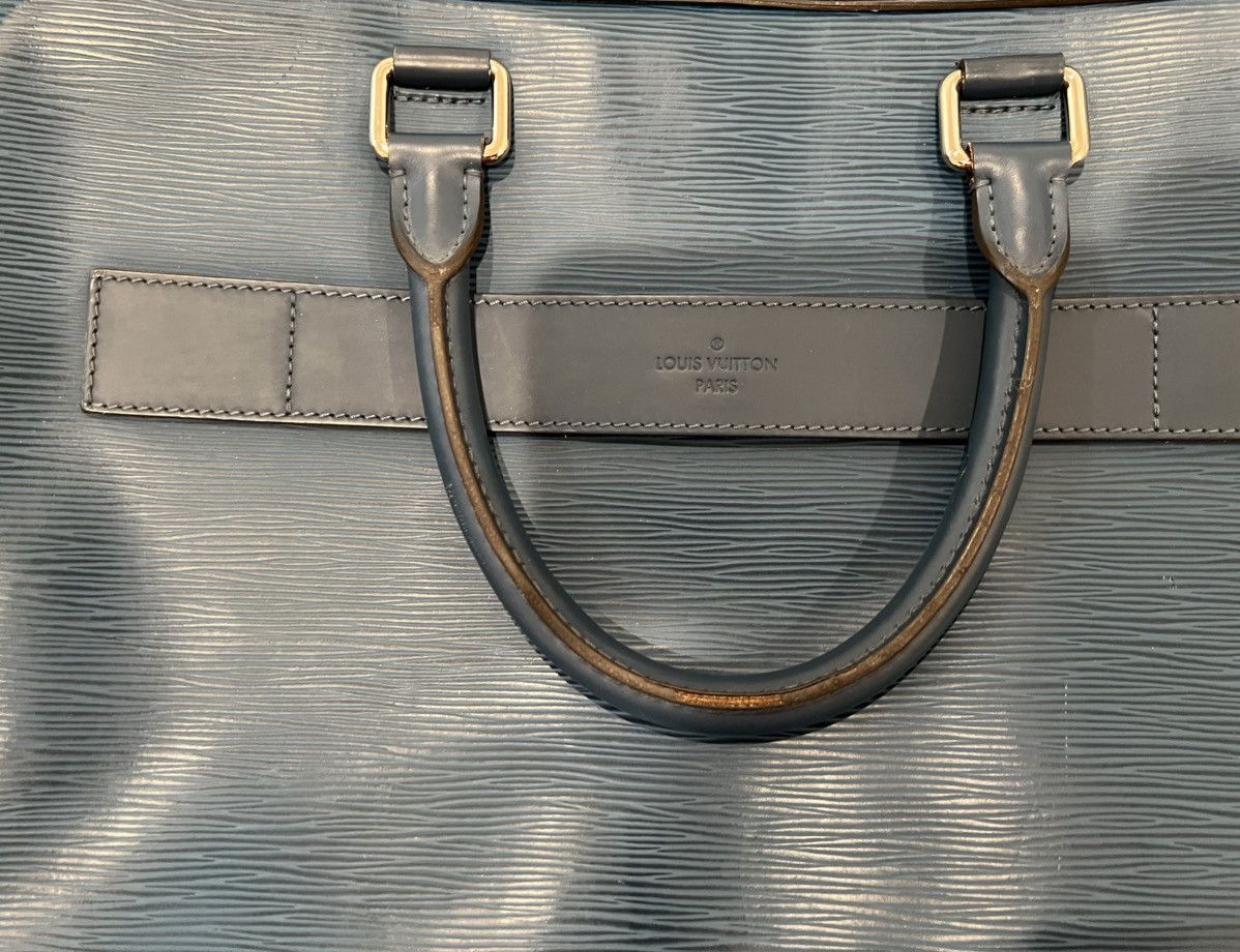 Louis Vuitton LOUIS VUITTON Epi Porte Document Business Briefcase Blue Size ONE SIZE - 2 Thumbnail