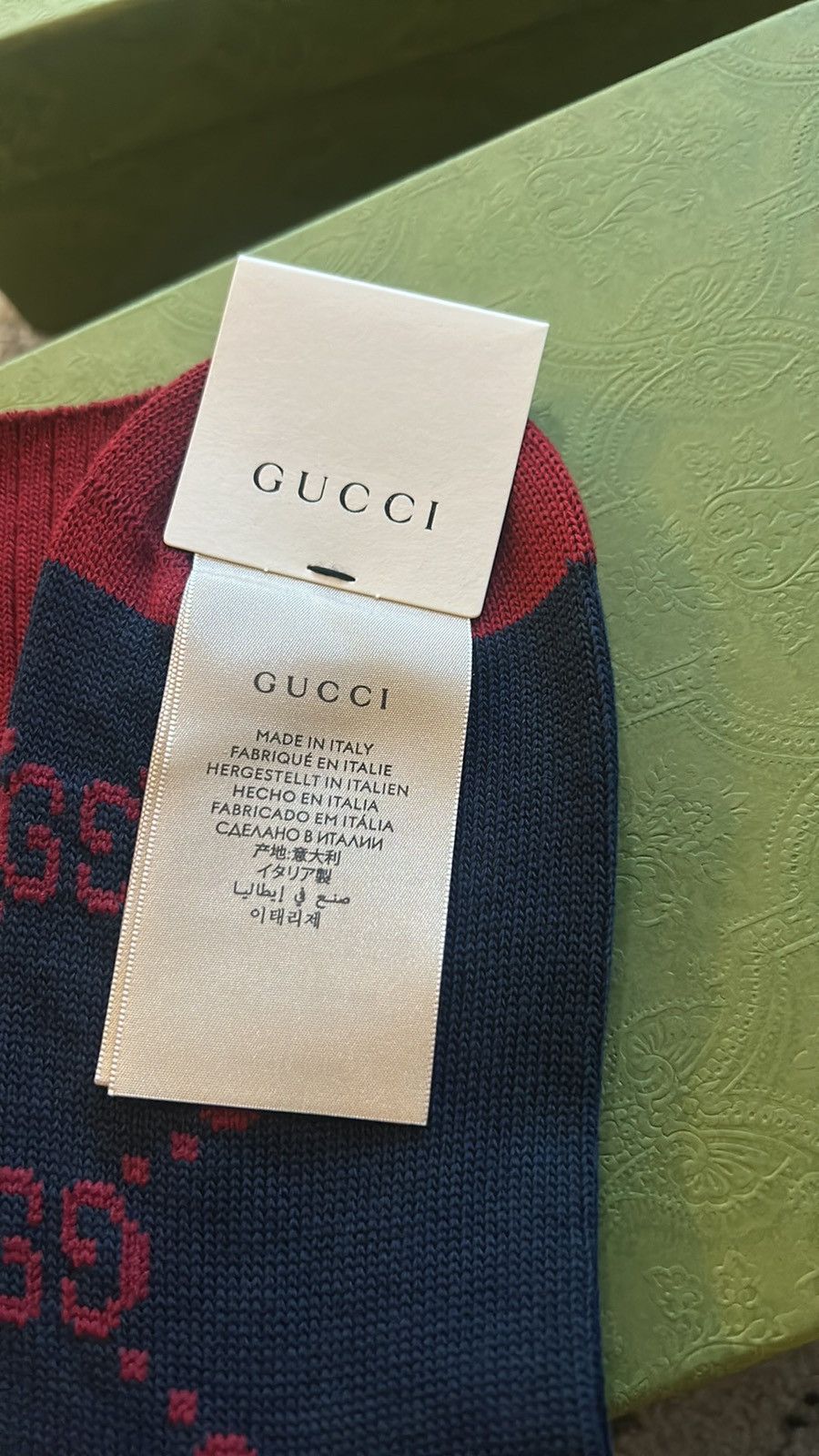 Gucci Gucci GG Signature Socks size M Size ONE SIZE - 3 Thumbnail