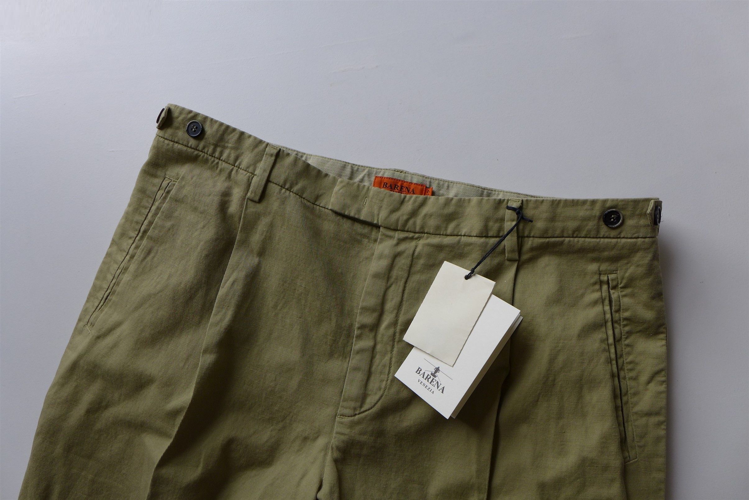 Barena Barena Masco Vignola Trousers - Canna Cotton-Linen. Size US 36 / EU 52 - 3 Thumbnail