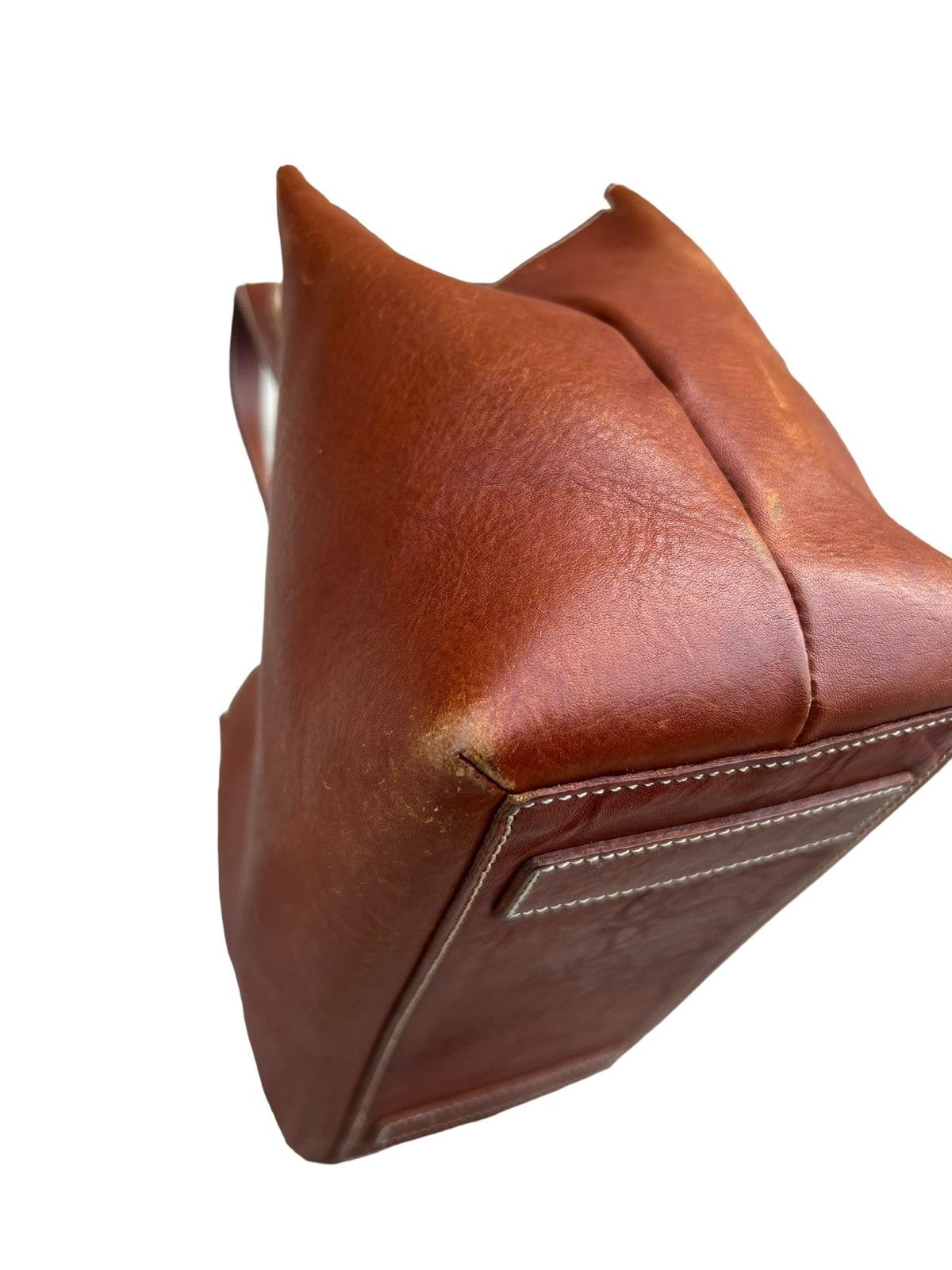 Leather Vintage Tsuchiya Kaban Patina Leather Mini Bag Size ONE SIZE - 12 Thumbnail