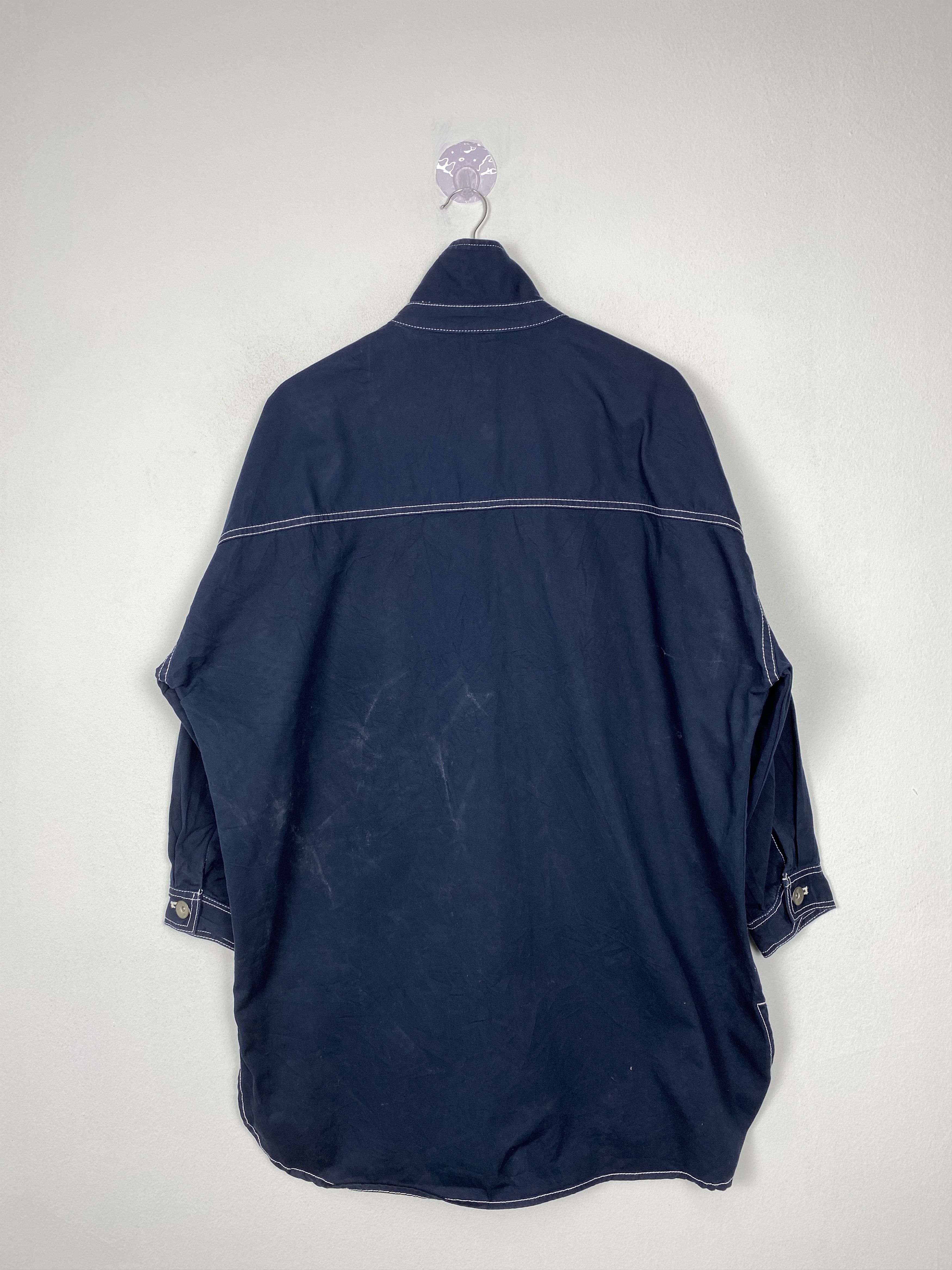 Japanese Brand Vintage Japanese Brand Button Up Long Cotton Jacket Size US M / EU 48-50 / 2 - 2 Thumbnail
