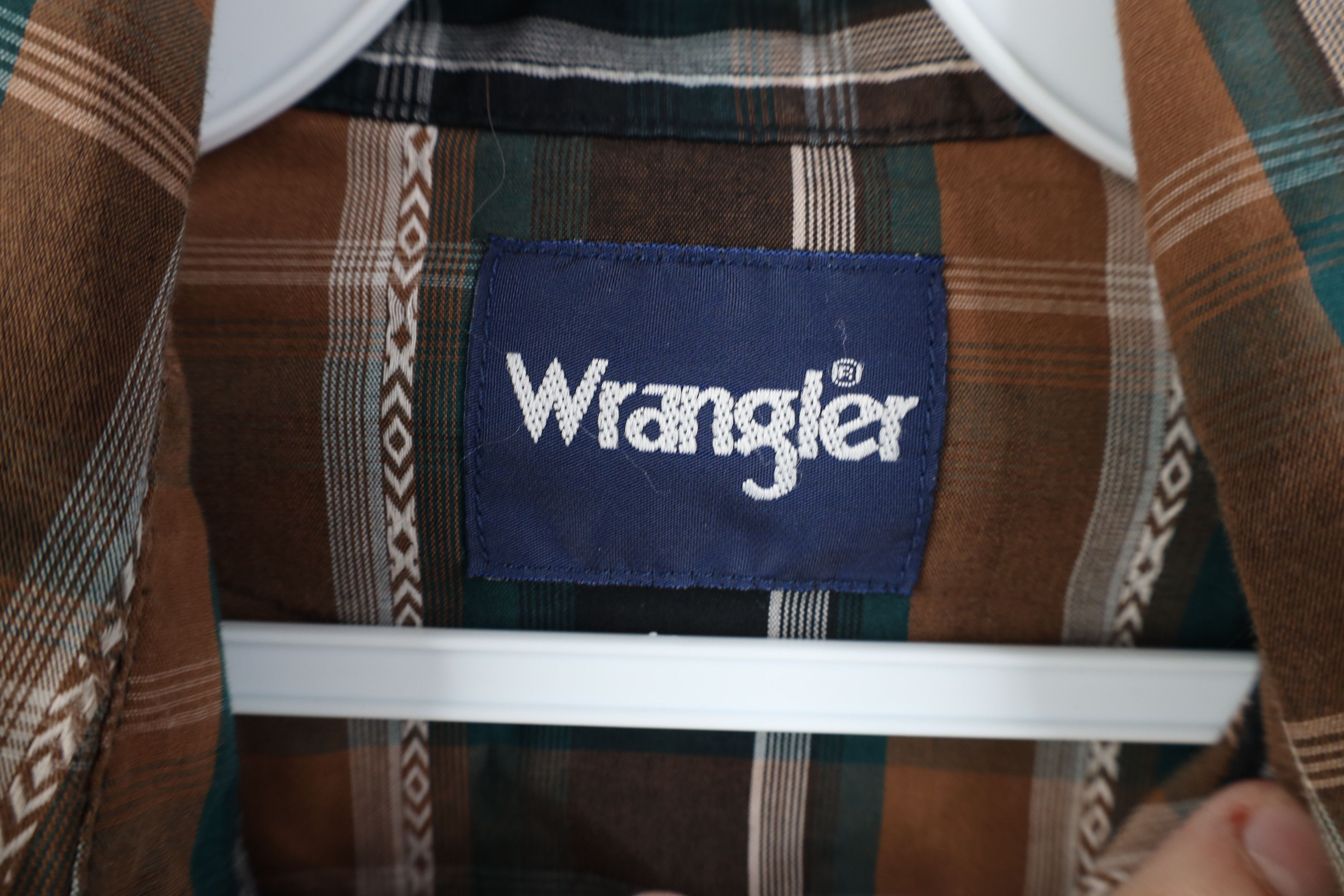 Wrangler Vintage 90s Wrangler Western Cowboy Button Shirt Plaid Size US M / EU 48-50 / 2 - 8 Thumbnail