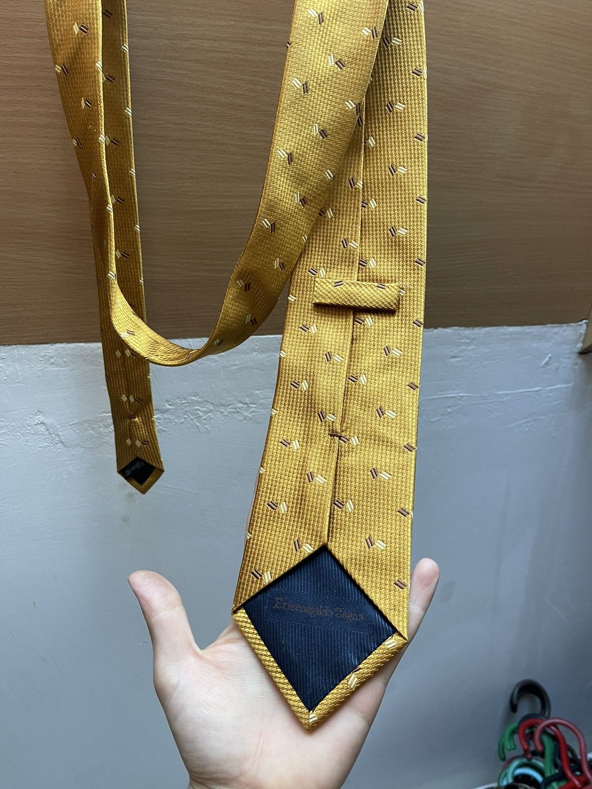 Ermenegildo Zegna × Vintage Ermenegildo Zegna Italian made silk tie Size ONE SIZE - 7 Thumbnail