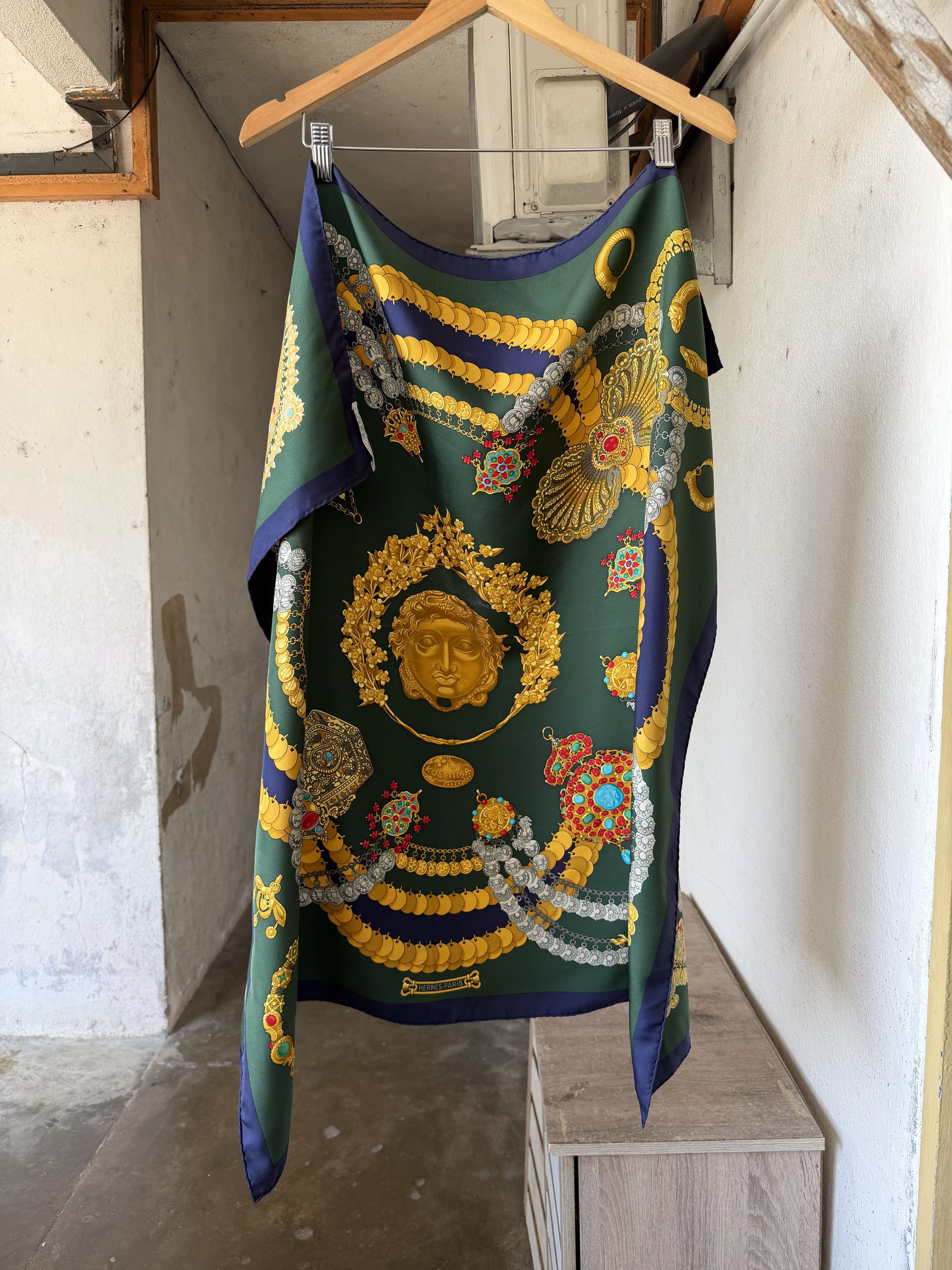 Hermes Vintage 90s Hermes Kosmima Silk Square Scarf Size ONE SIZE - 4 Thumbnail