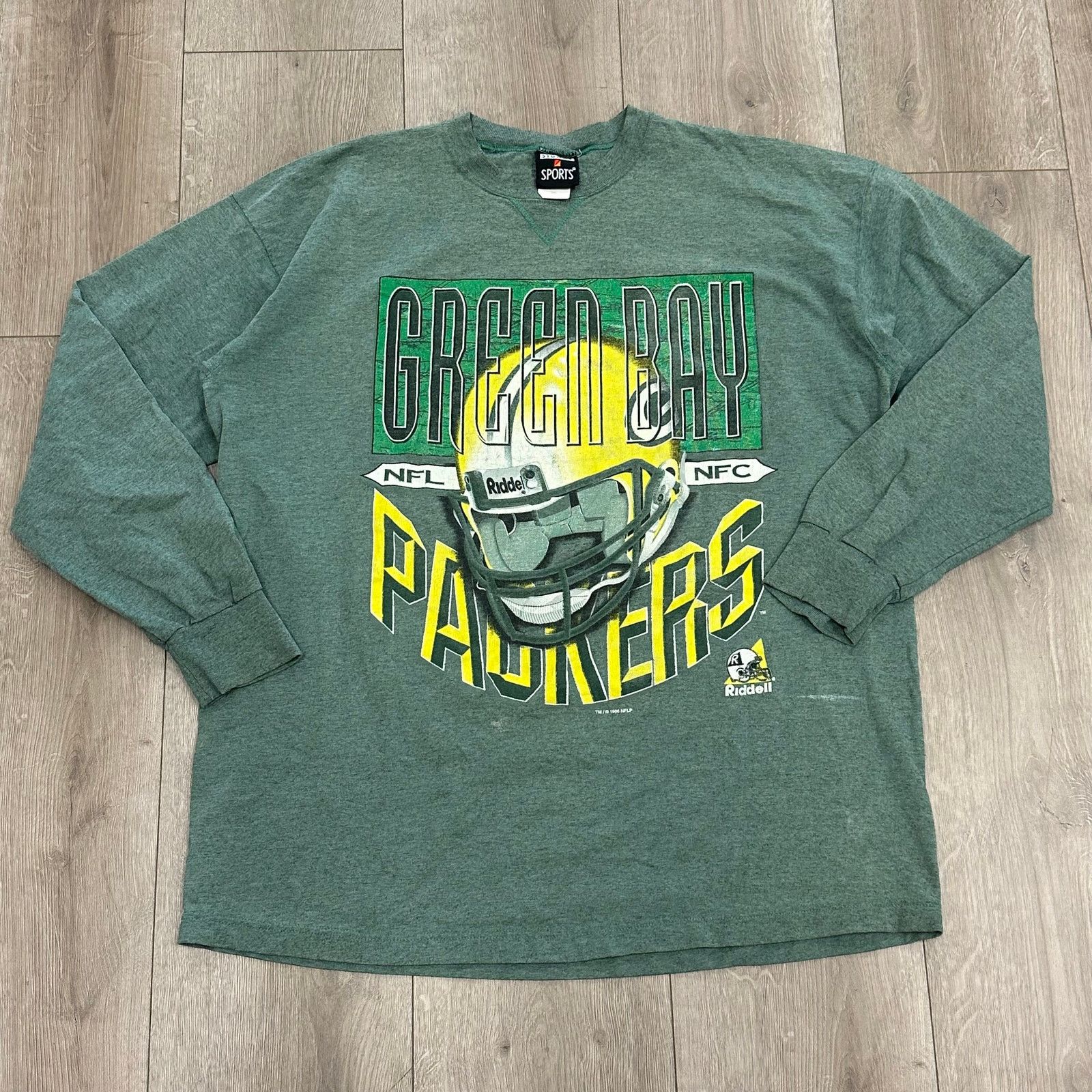 Vintage Vintage 1996 Green Bay Packers Logo Long Sleeve Shirt XXL Size US XXL / EU 58 / 5 - 1 Thumbnail