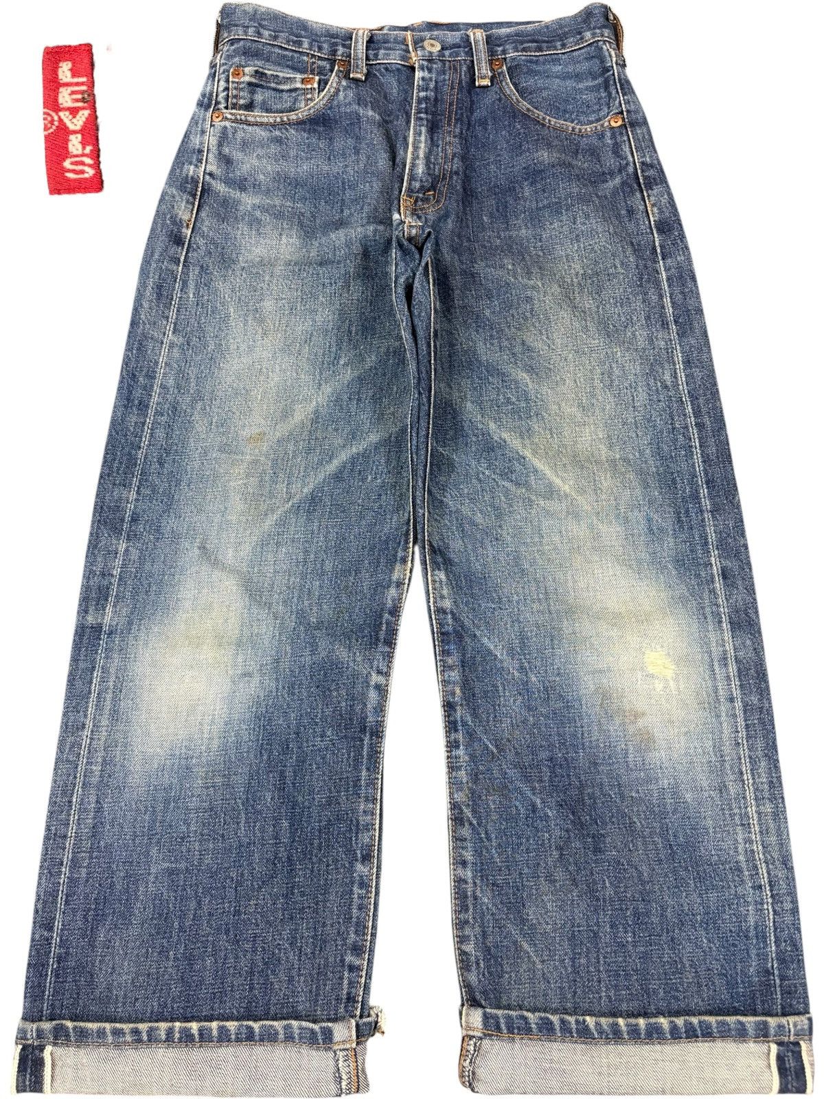 Levi's Vintage 80s Levi’s 502 Big E Selvedge Baggy Jeans Size US 28 / EU 44 - 1 Thumbnail