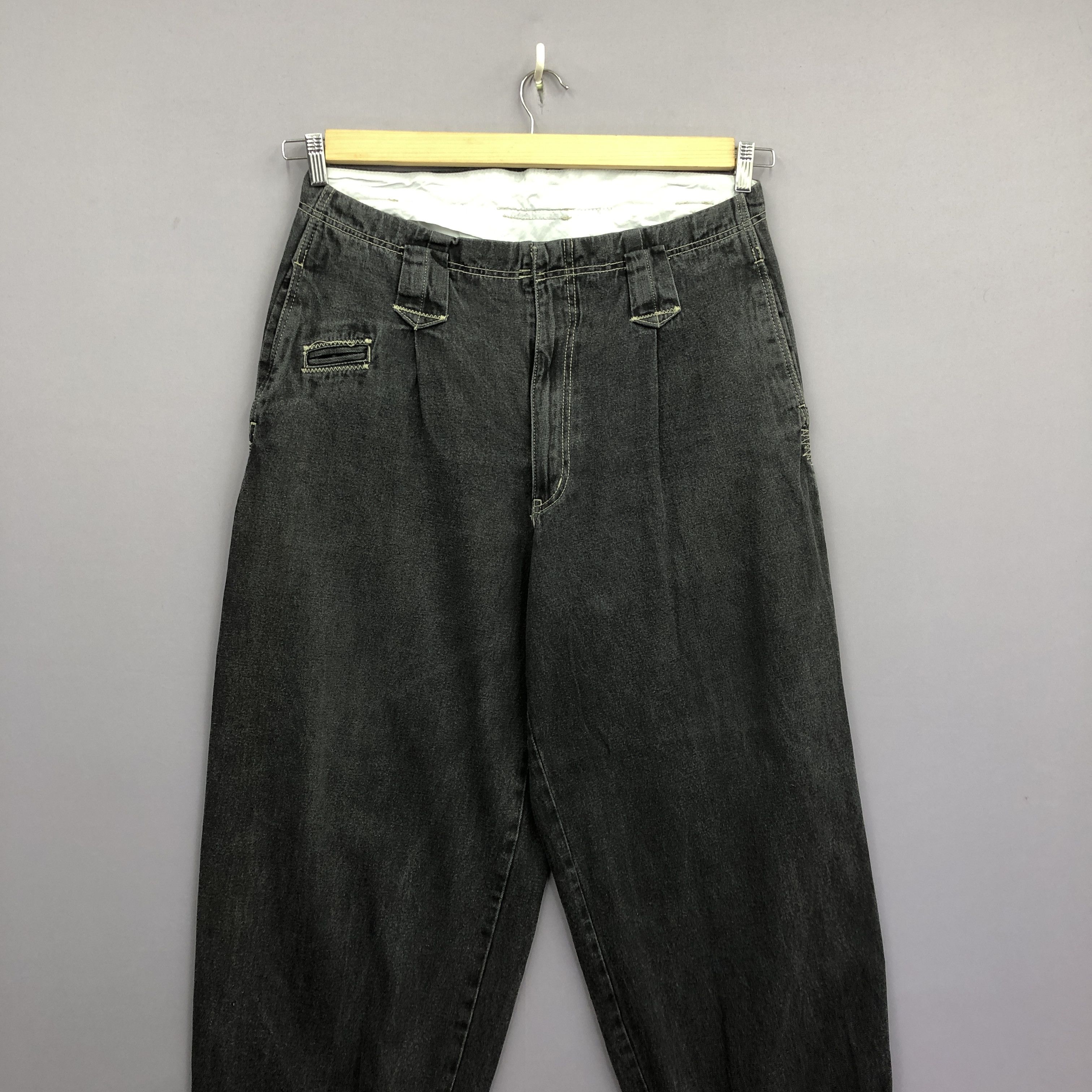 JNCO Crazy Vintage Baggy Japanese Jeans Jogger Skater Faded Denim Size US 32 / EU 48 - 4 Thumbnail