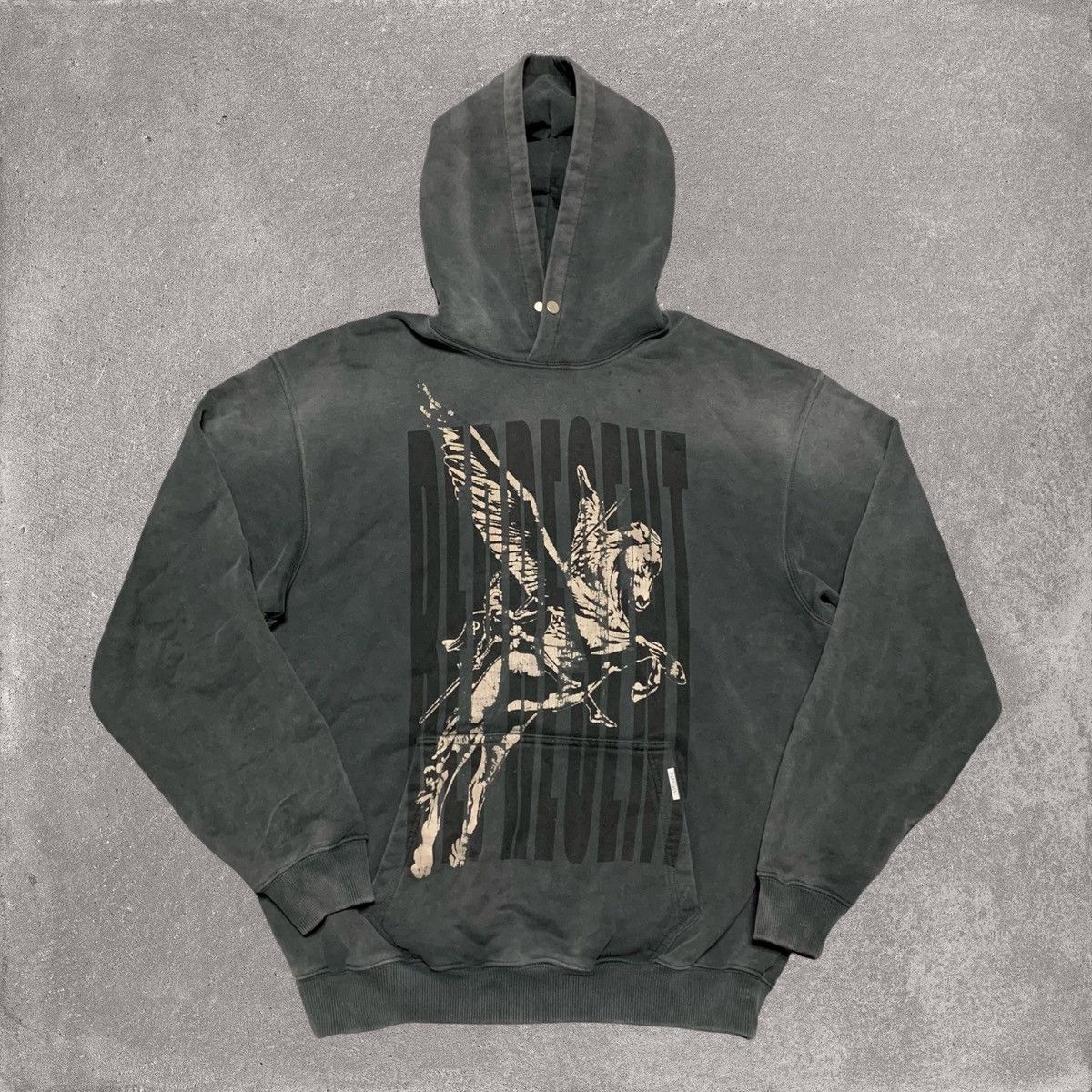 Represent Clo. Represent Small Spirits Mascot Vintage Grey Hoodie Size US S / EU 44-46 / 1 - 1 Thumbnail