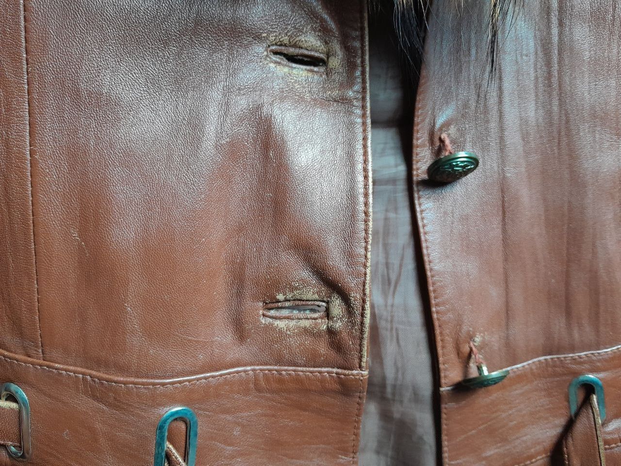 Other Luxurious Leather Jacket with Genuine Fox Fur Trim size M Size M / US 6-8 / IT 42-44 - 7 Thumbnail