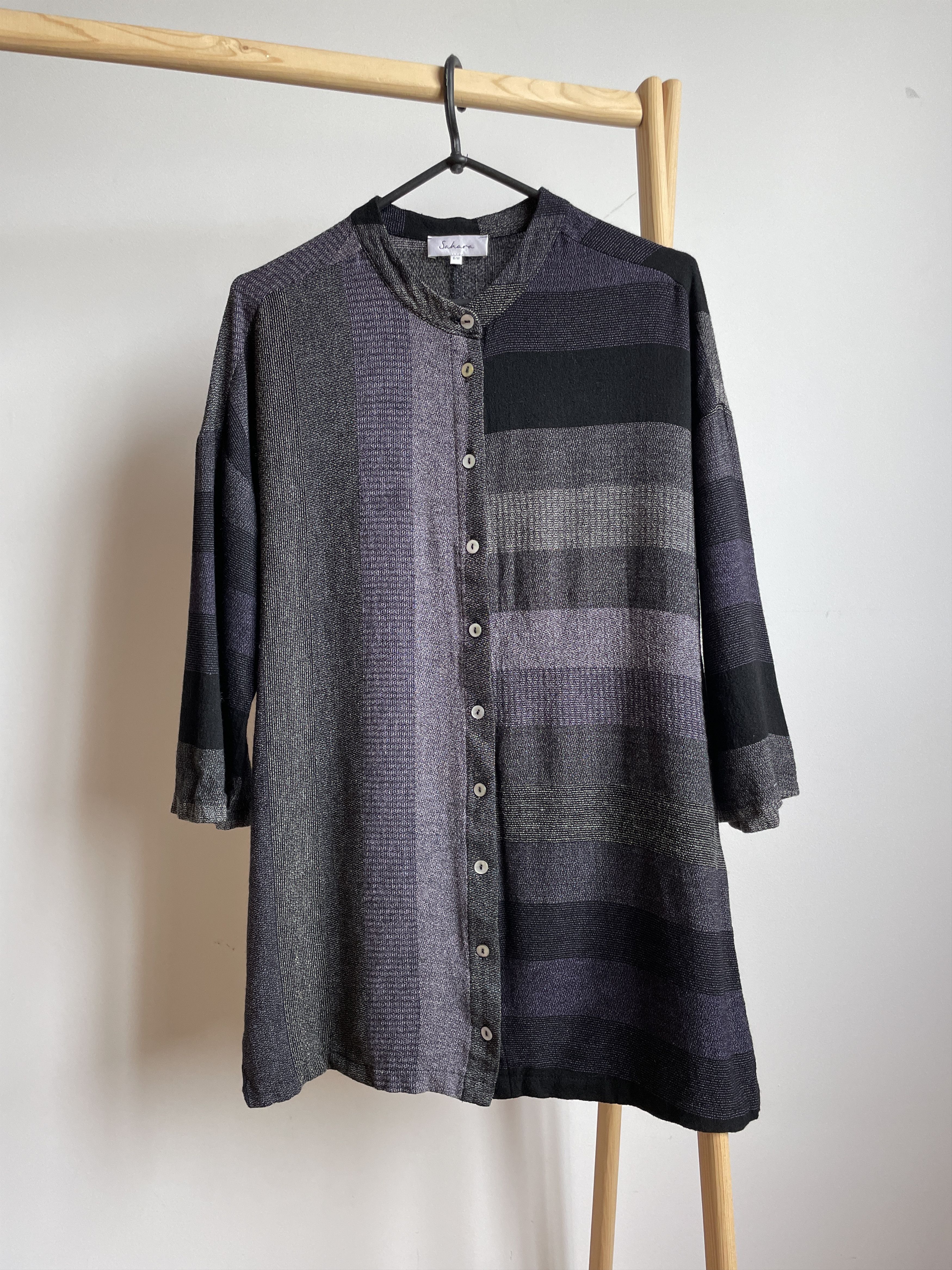 Other Sahara London Womens Viscose/Wool 3/4 Sleeve Striped Jacket Size M / US 6-8 / IT 42-44 - 1 Thumbnail