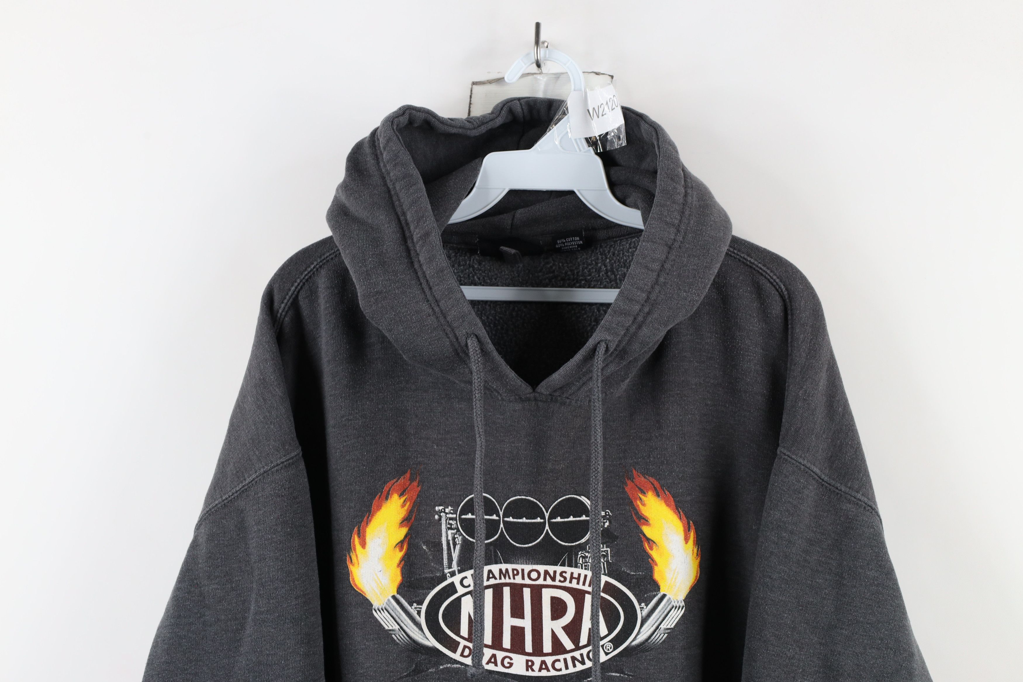 Vintage Vintage Championship Racing Skull Fire Hoodie Sweatshirt Size US XXL / EU 58 / 5 - 2 Thumbnail