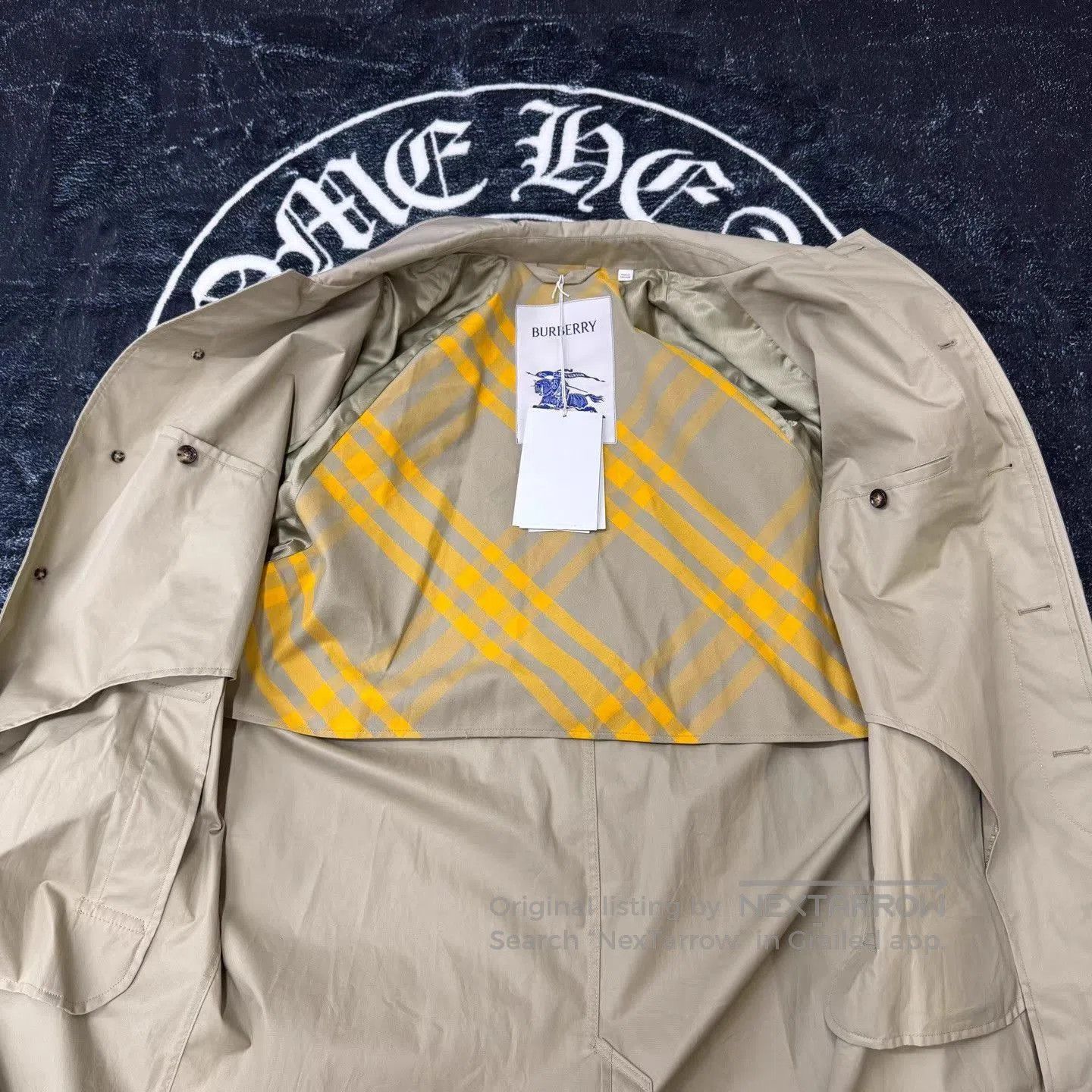 Burberry Beige Long Trench Coat . Size US XL / EU 56 / 4 - 5 Thumbnail