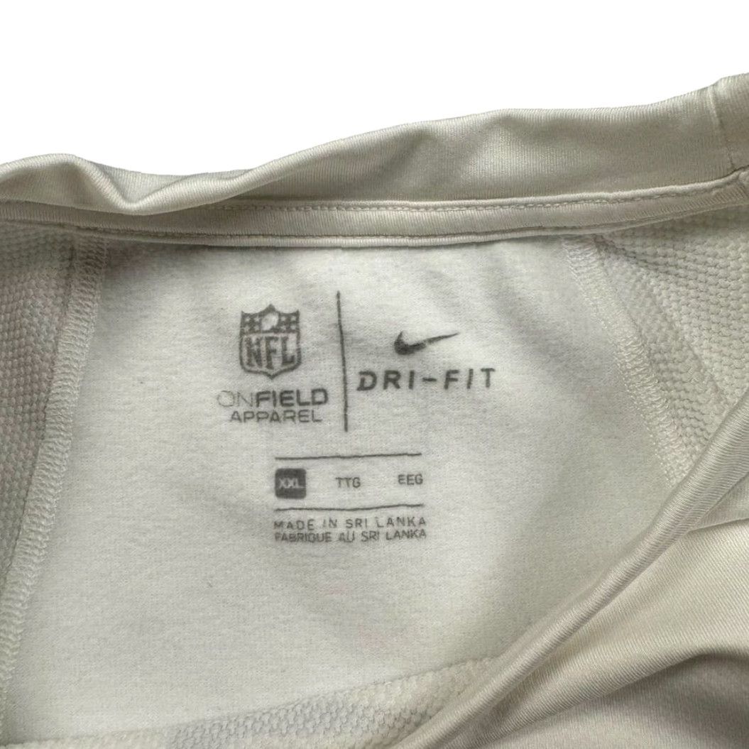 Nike Nike Shirt Jacksonville Jaguars Men's XXL Dri-fit On-field Lightweight Wicking Long Sleeve Crew Neck Graphic Print White Size US XXL / EU 58 / 5 - 6 Thumbnail