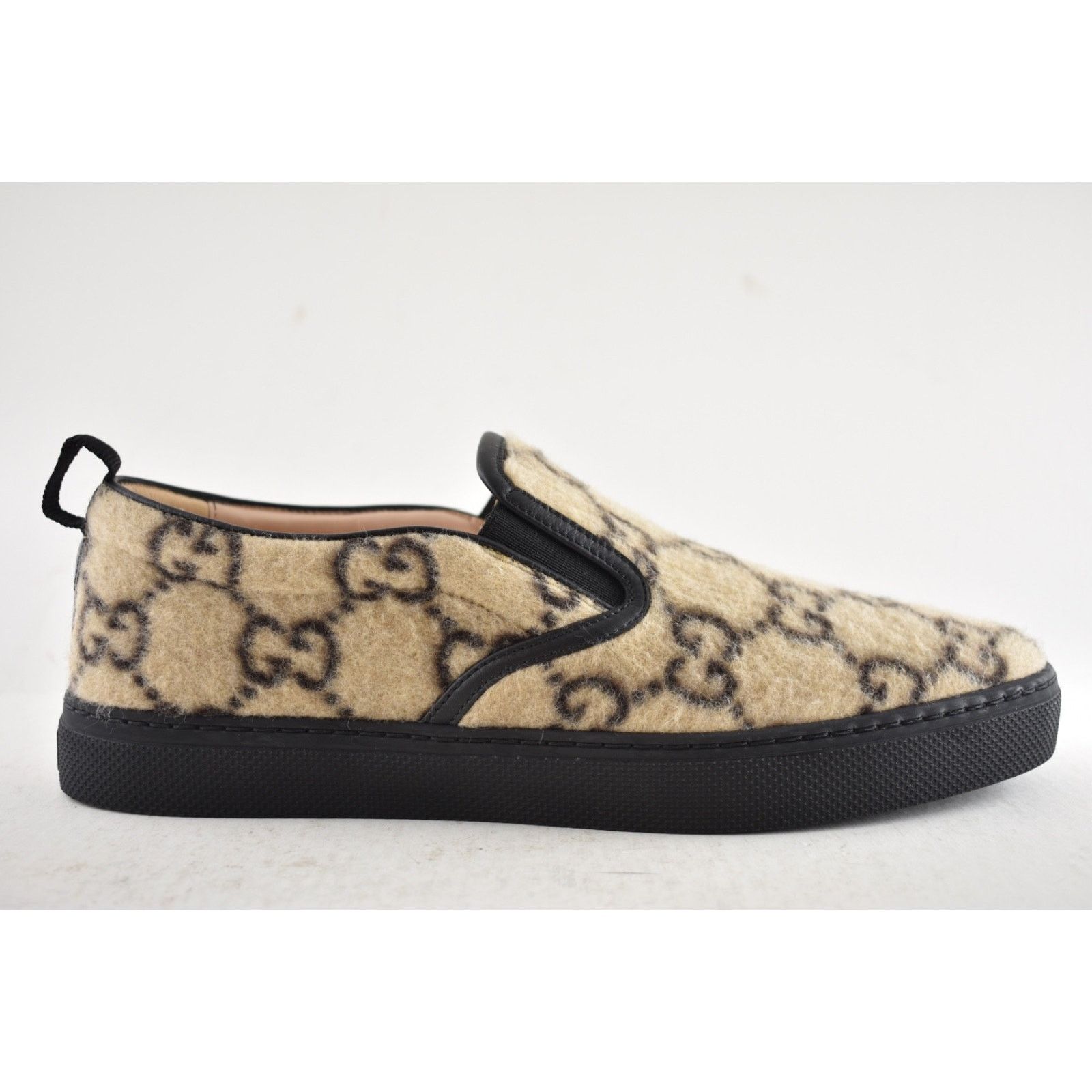 Gucci Gucci Mens Dublin Beige GG Logo Slip On Skate Sneaker 10.5 Size US 10.5 / EU 43-44 - 2 Thumbnail