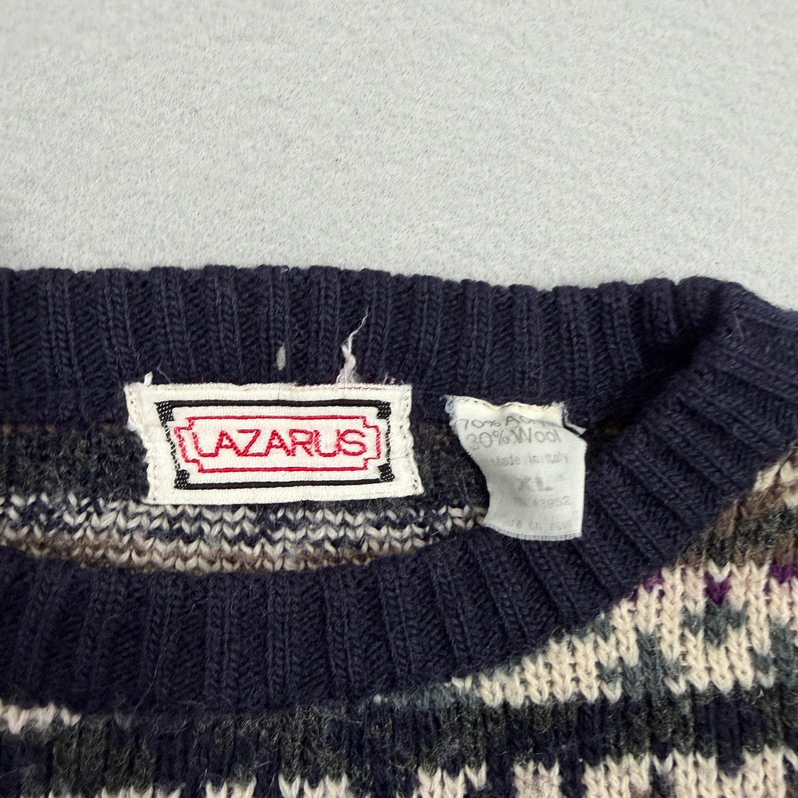 Vintage Vintage Lazarus Sweater Extra Large Geometric Fair Isle Size US XL / EU 56 / 4 - 4 Thumbnail