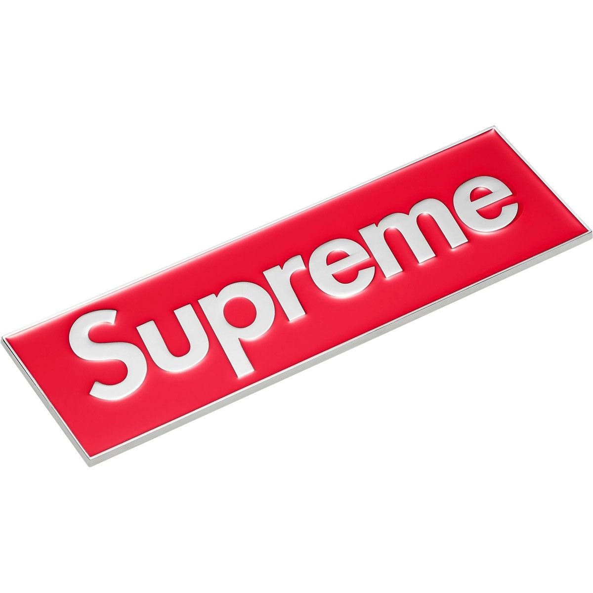Supreme Box Logo Car Emblem Red FW25