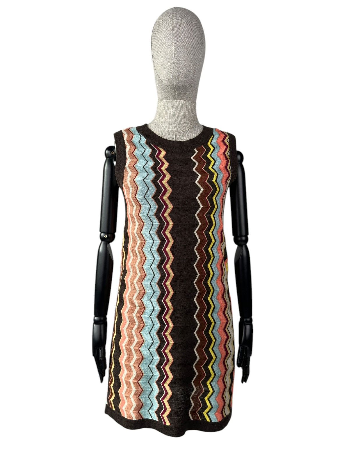 Missoni MISSONI For Target Zigzag Knit Dress Sleeveless Size L / US 10 / IT 46 - 1 Thumbnail