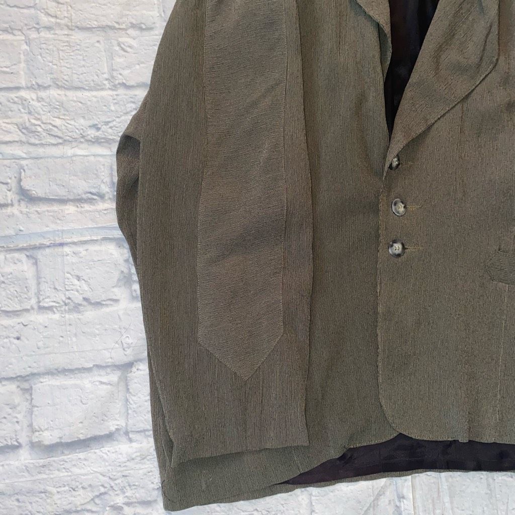 Other Mr Mr women vintage size 3 three button crepe blazer khaki Size S / US 4 / IT 40 - 8 Thumbnail