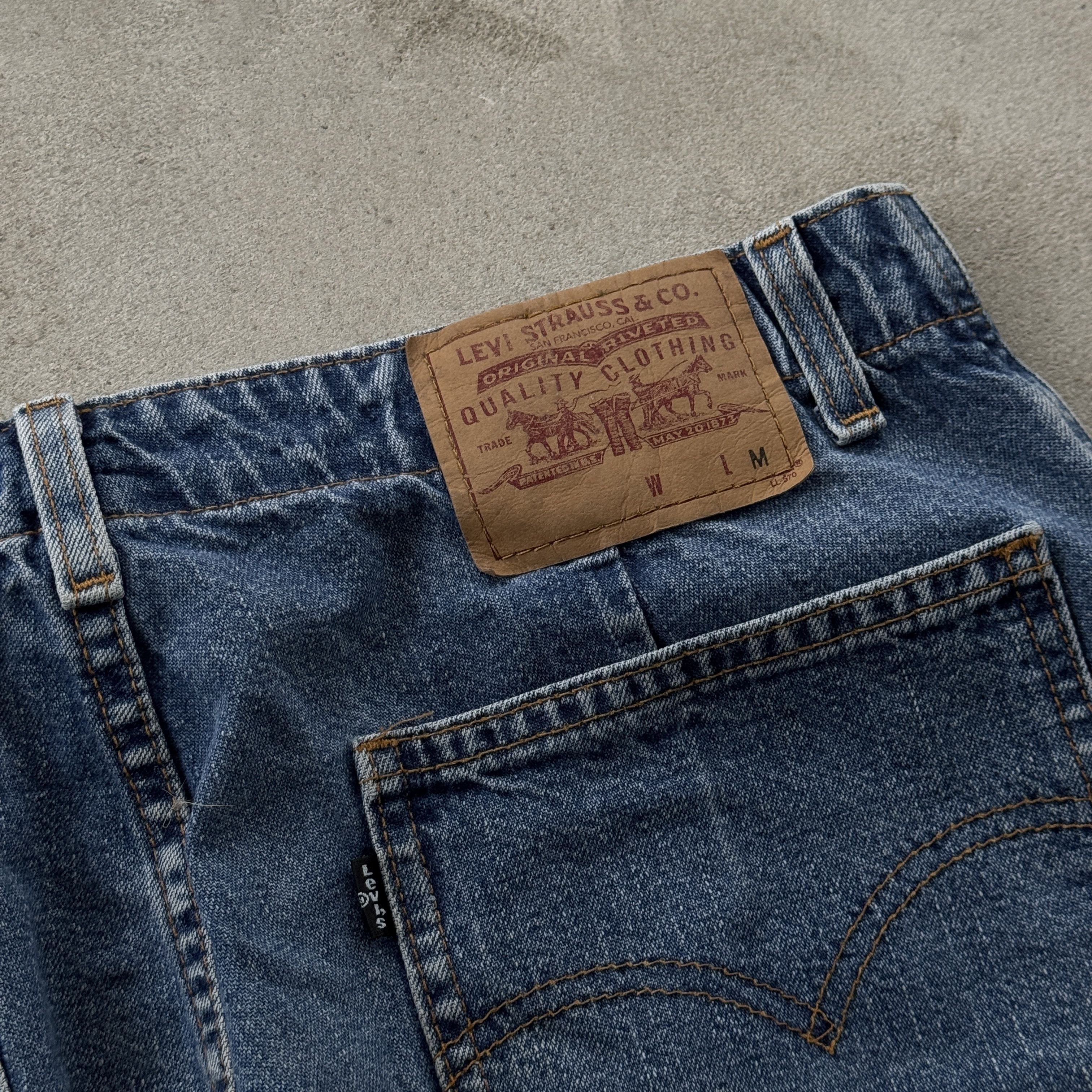 Levi's Vintage 90s Levi's Baggy Carpenter Washed Blue Pants Size US 32 / EU 48 - 3 Thumbnail