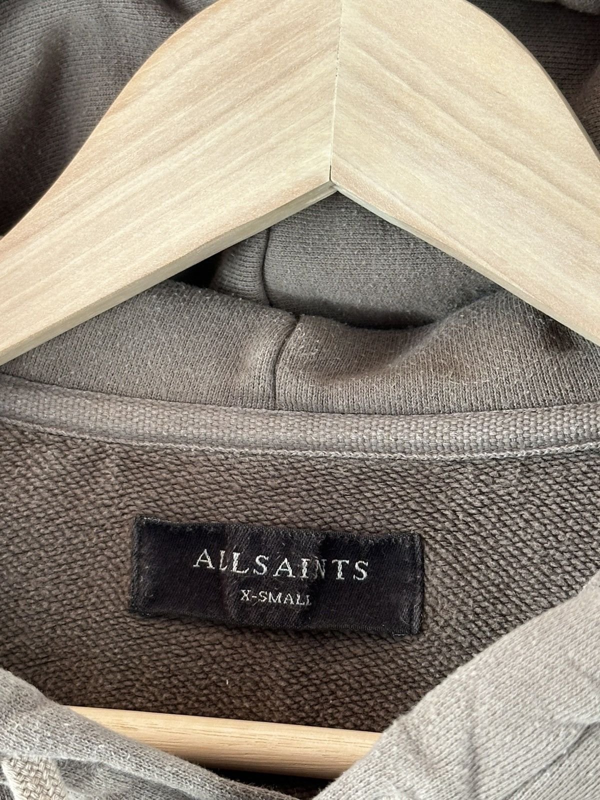 Allsaints Vintage Allsaints Base Mini Logo Hoodie Size US S / EU 44-46 / 1 - 7 Thumbnail