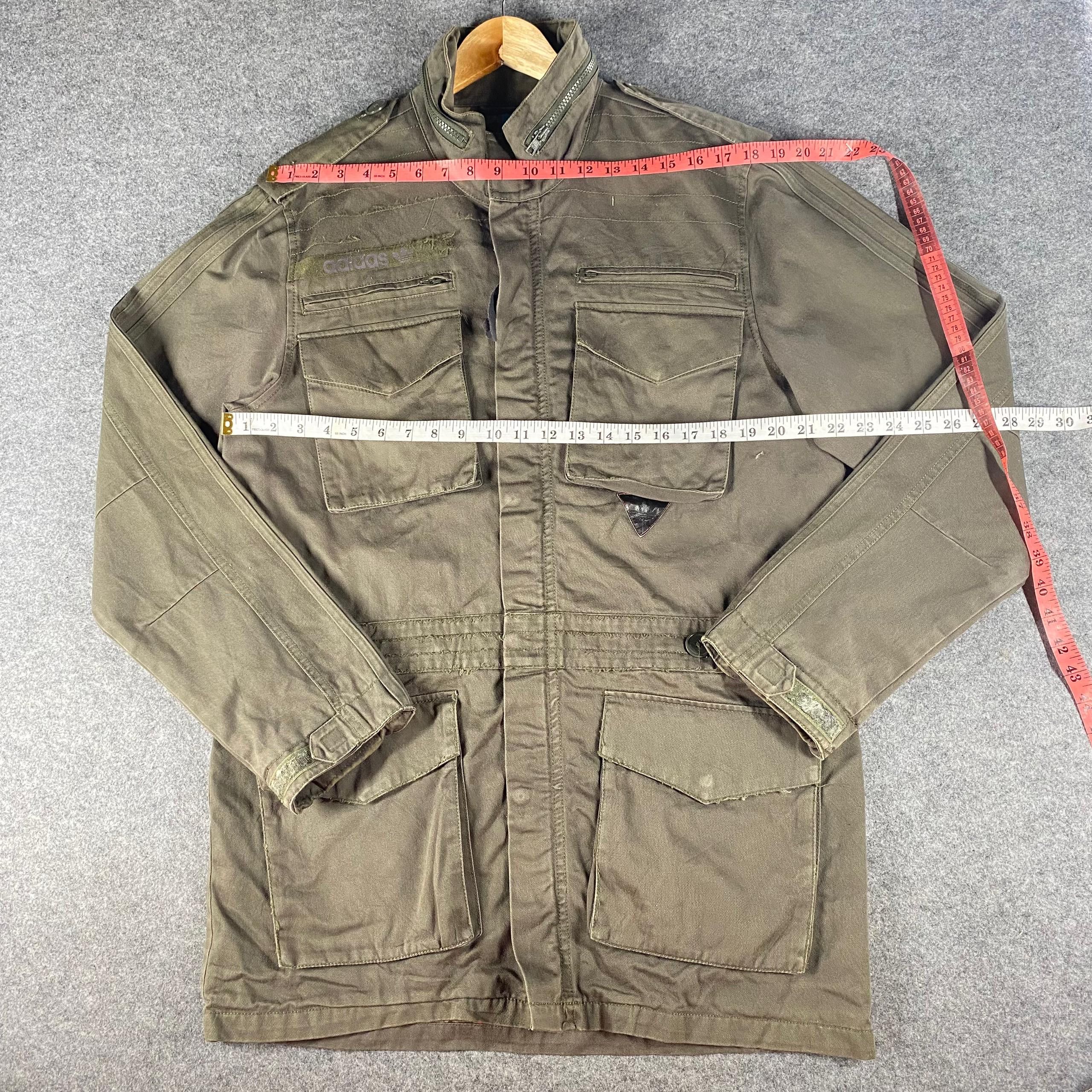 Adidas Vintage Adidas Millitary Long Jacket Size US L / EU 52-54 / 3 - 5 Thumbnail
