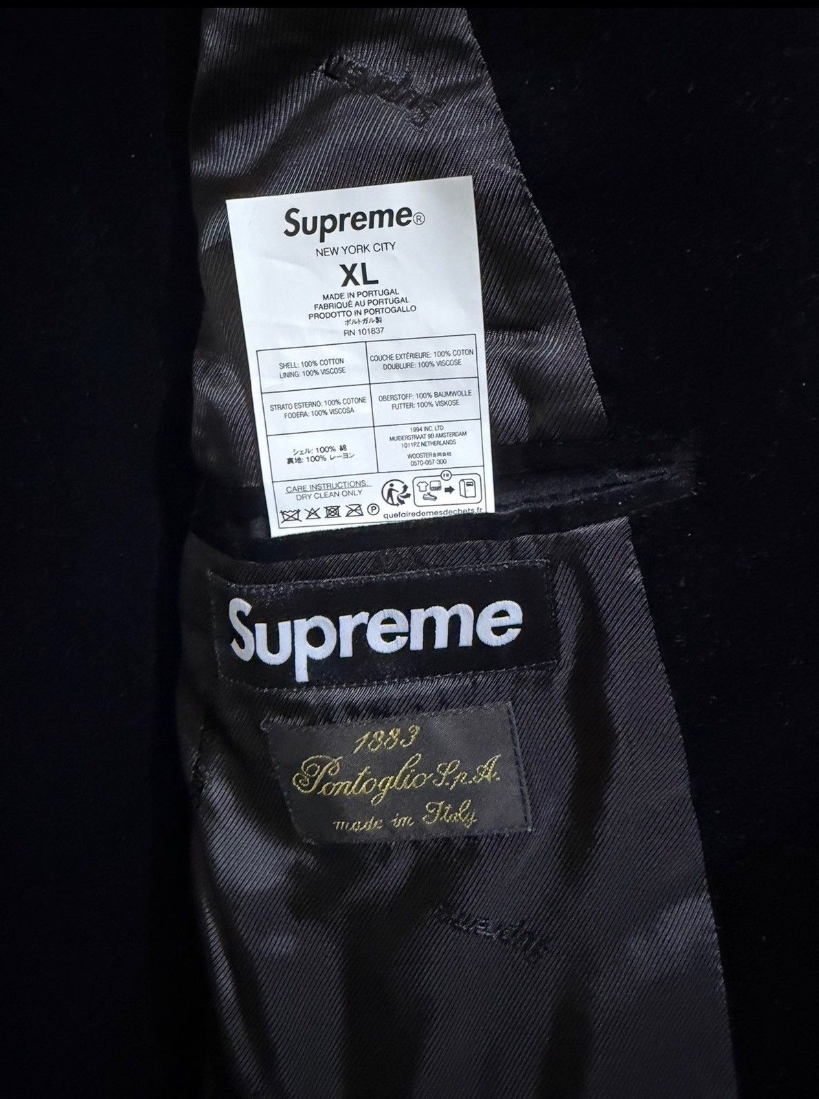 Supreme Supreme Pontoglio Velvet Suit TOP & BOTTOM FW23 Size 36R - 3 Thumbnail