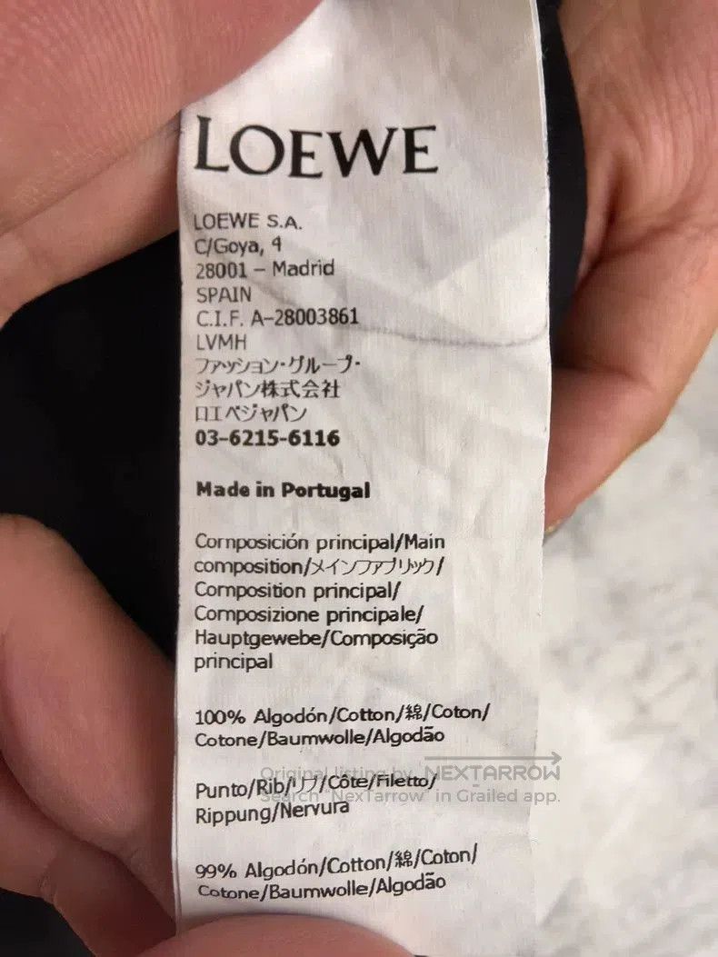 Loewe LOEWE Black Short Sleeve T. Size US M / EU 48-50 / 2 - 6 Thumbnail